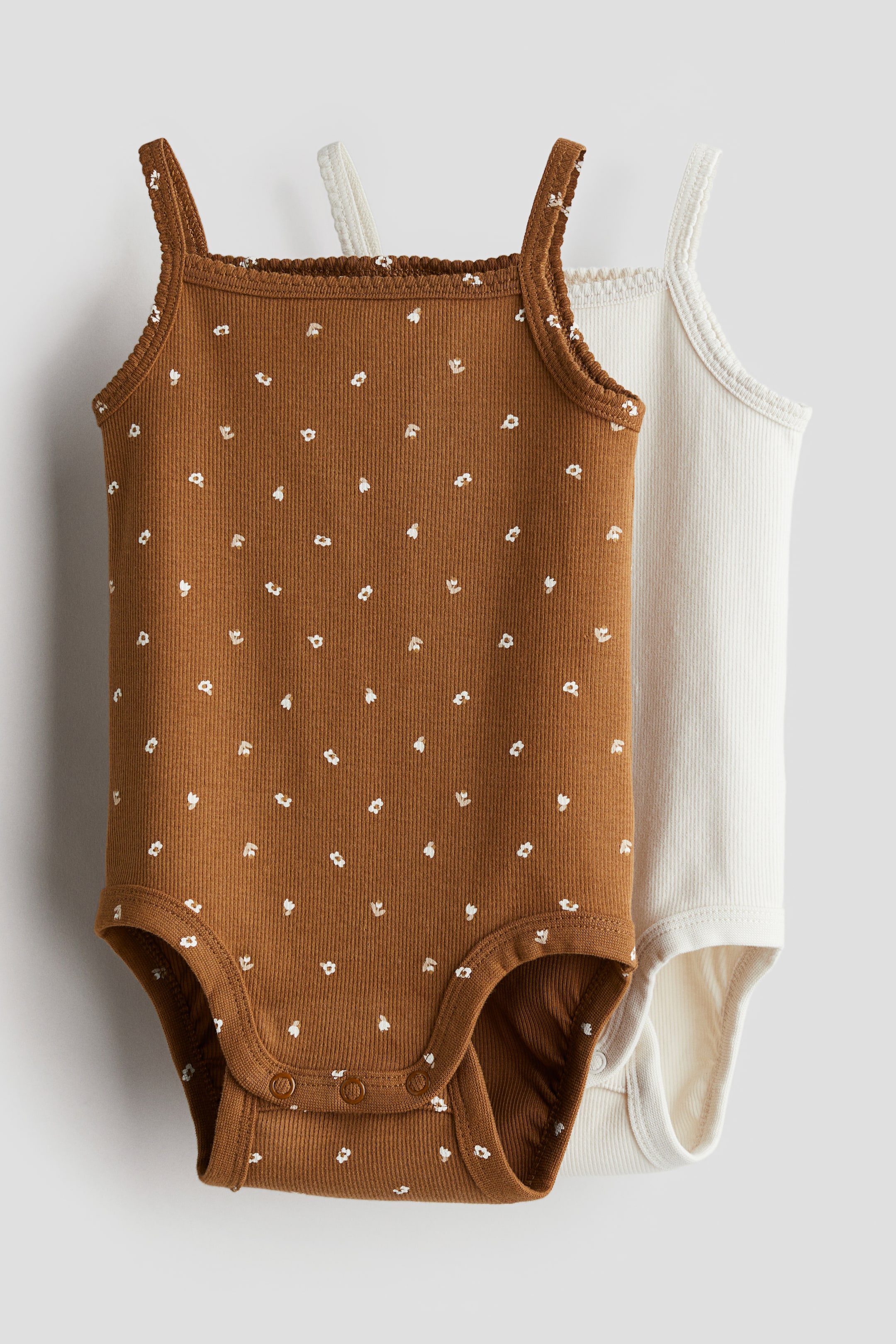 2-pack Ribbed Cotton Bodysuits