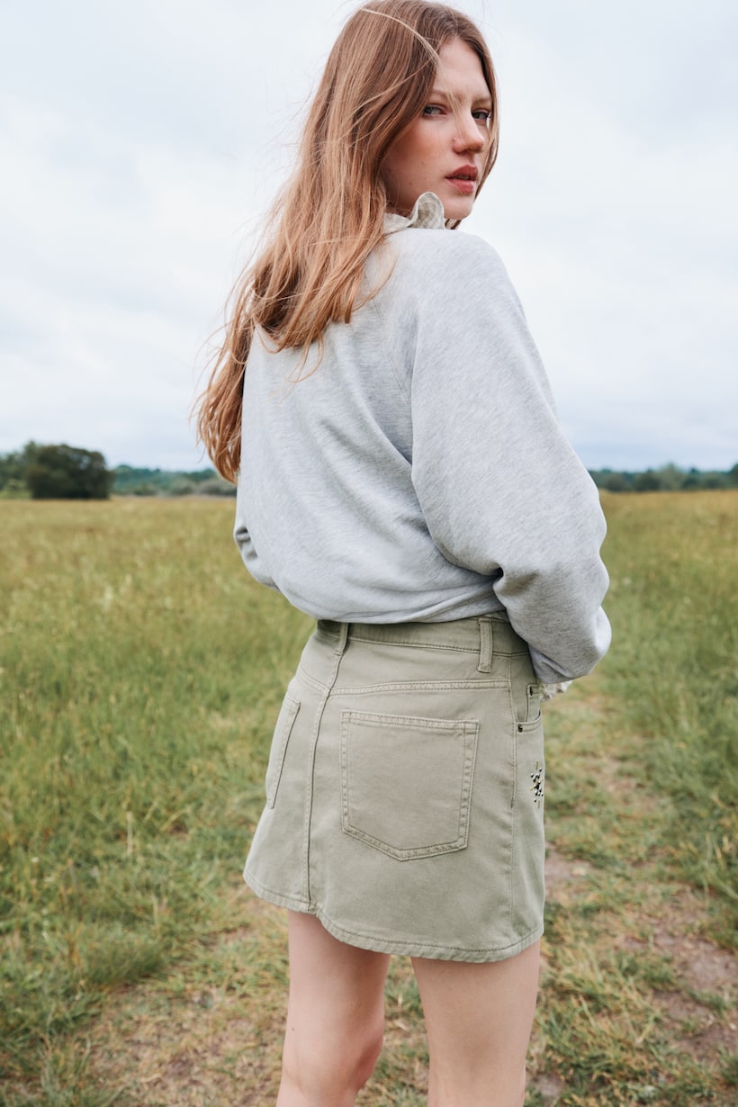 Denim Skirts Mini, Midi, Pleated A-Line Jean Skirts H&M IE