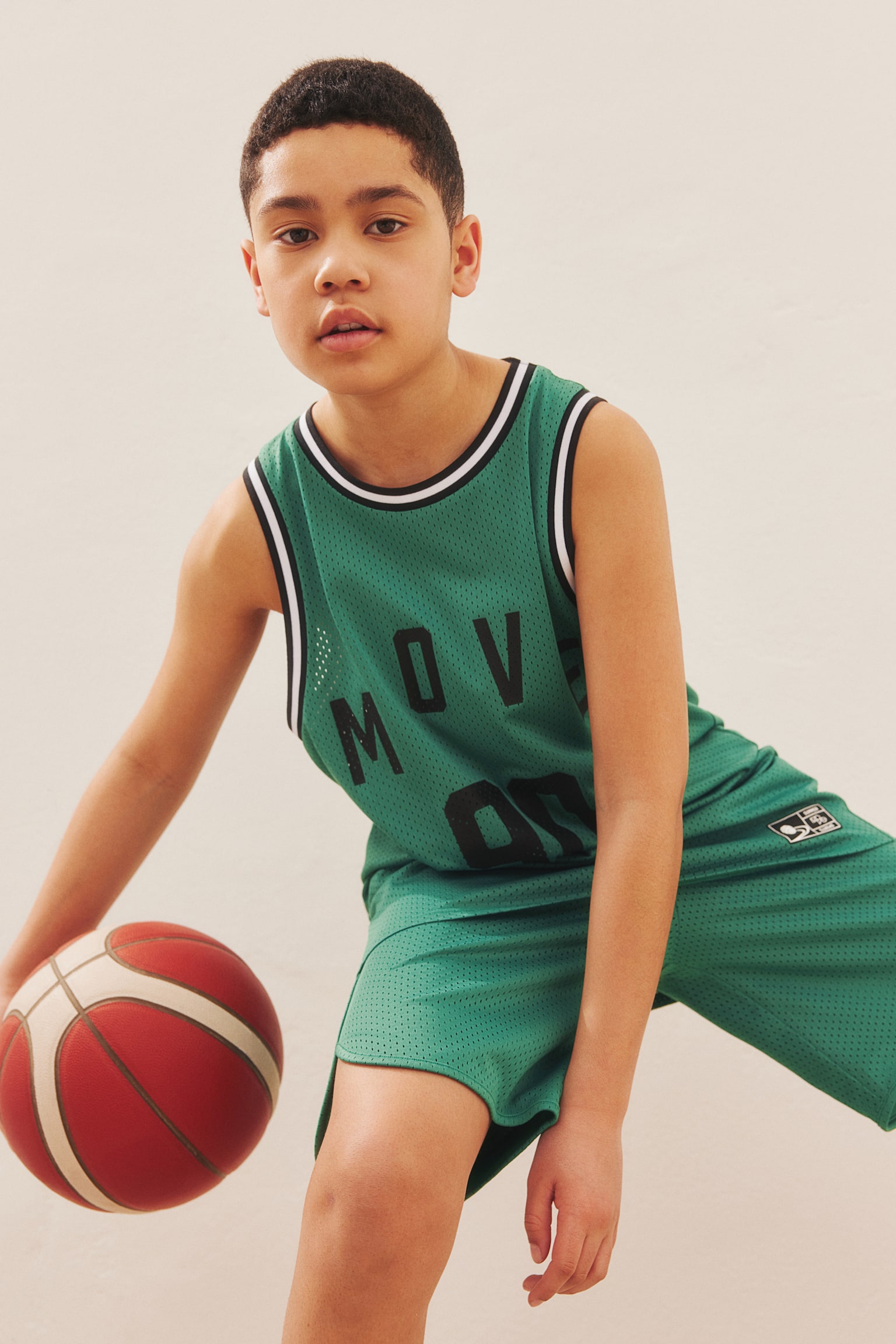 Basketball Tank & Shorts Set - Bright green/Move 90/Grey/Black - 4