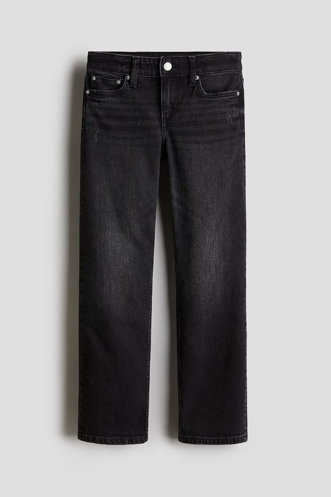 Straight Leg Jeans - Gris foncé - 1