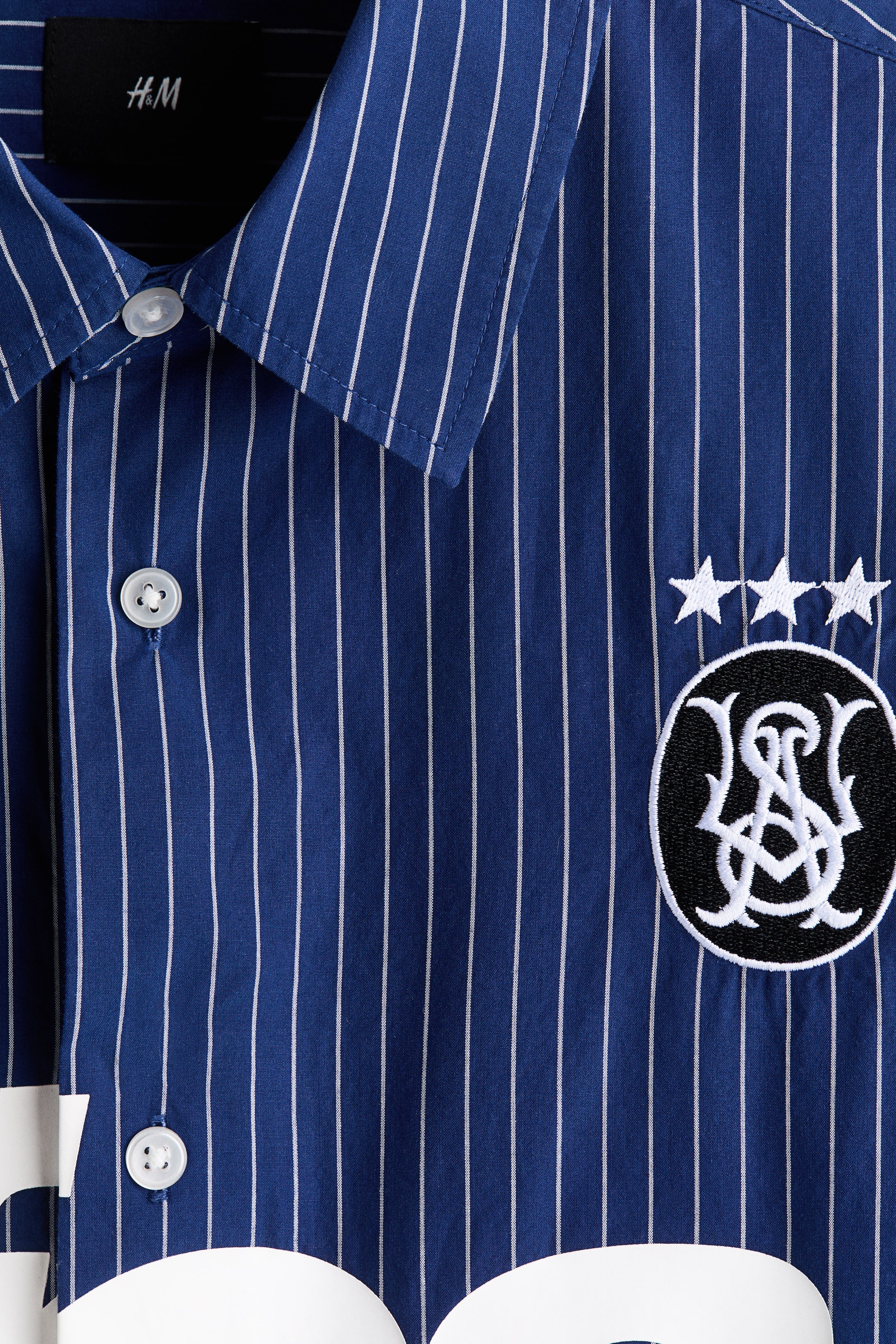 Chemise imprimée décontractée en popeline de coton