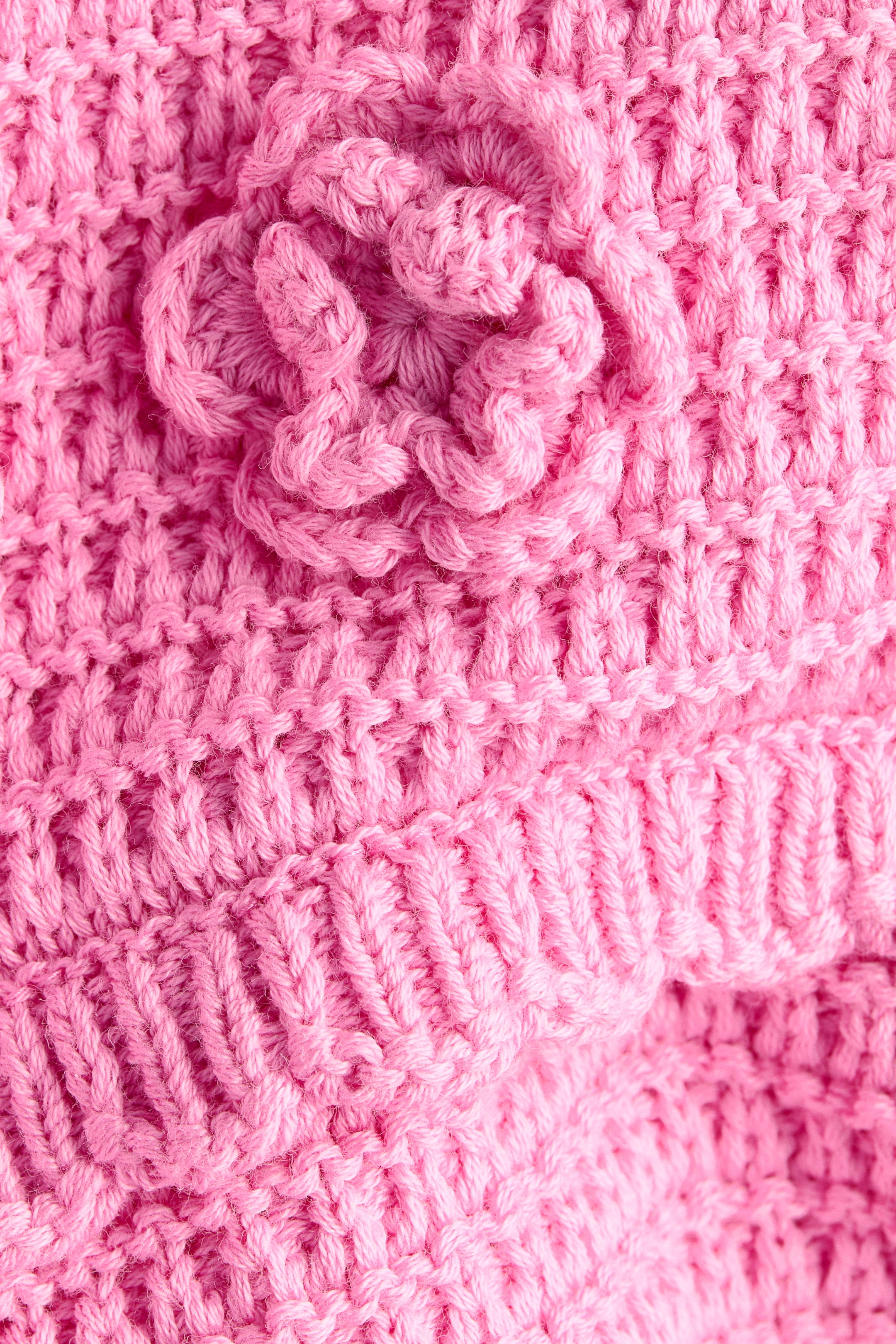 Детские топы H&M Appliquéd Crochet-Look Top — фото 5
