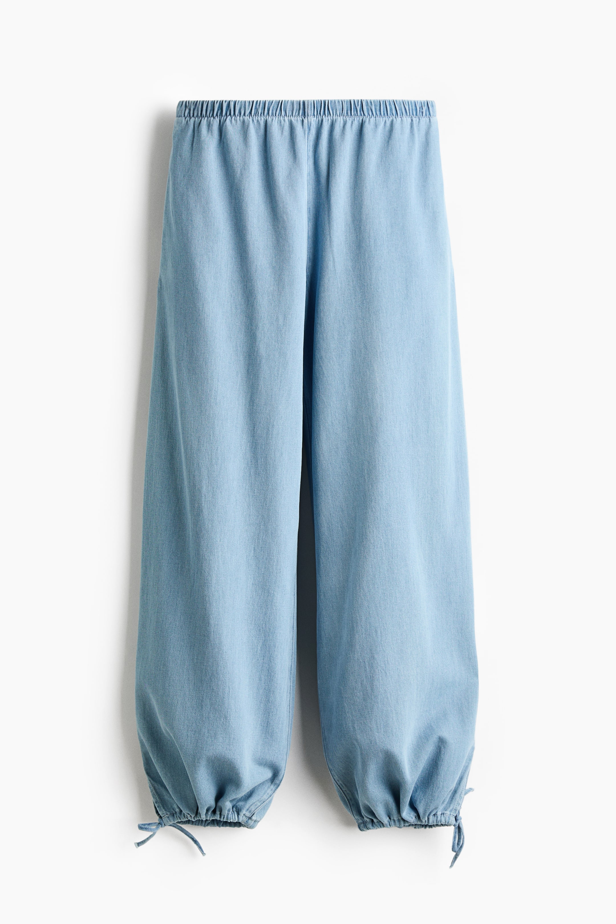 View larger image: Balloon-leg denim trousers - Light denim blue - Ladies | H&M IN 1