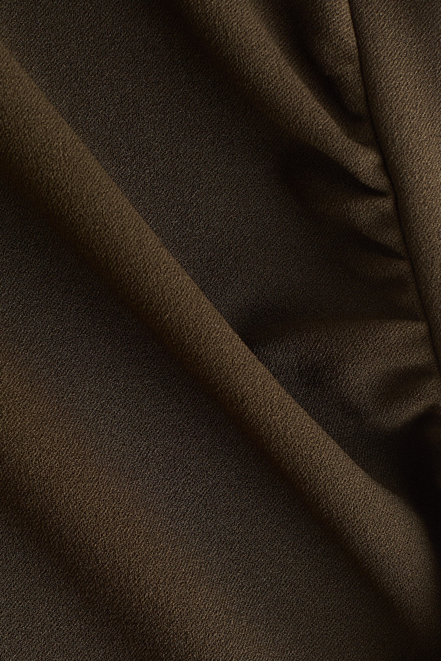 Draped halterneck dress - Dark khaki green/Black - 3