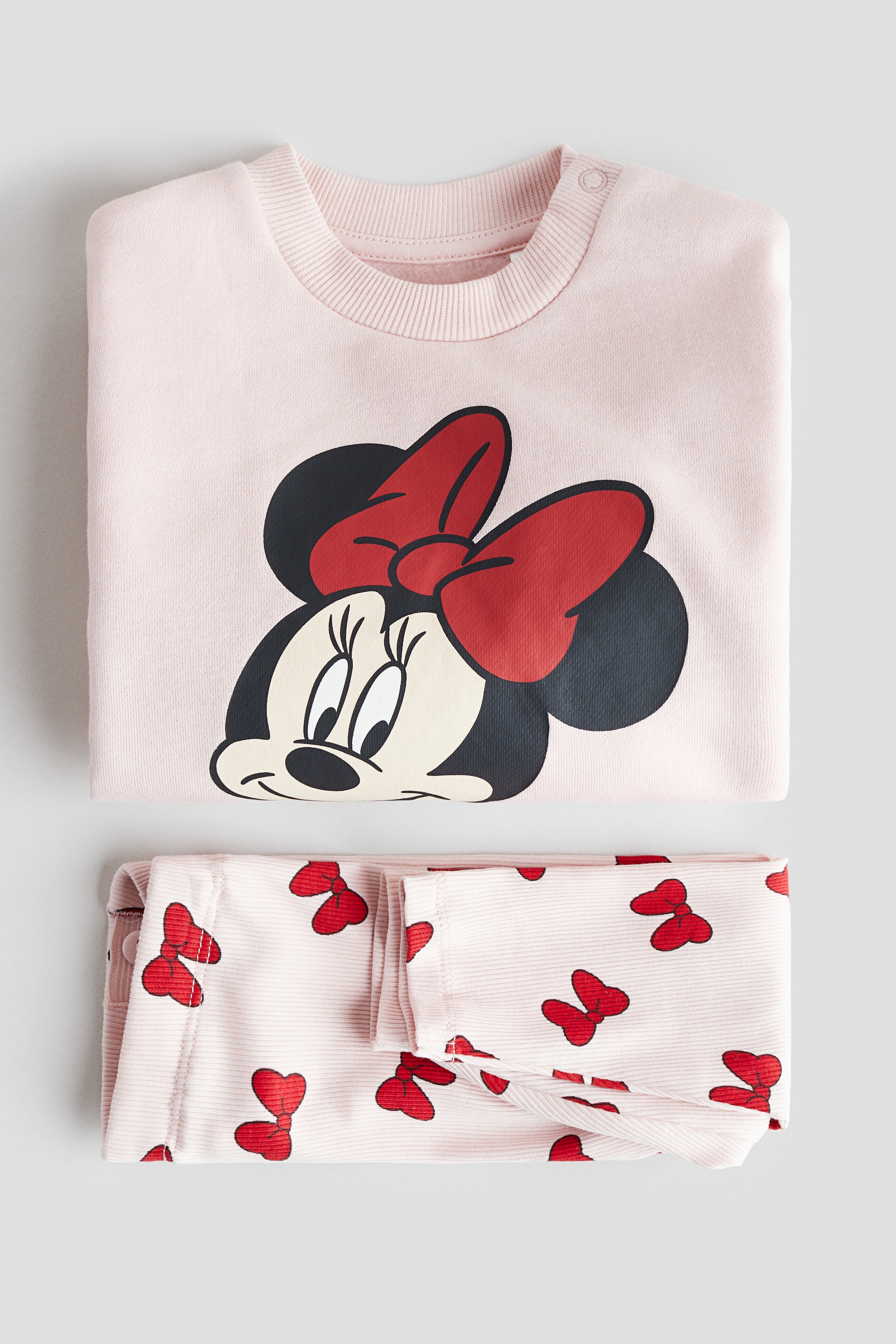 2-Piece Printed Set - Light pink/Minnie Mouse - Kids | H&M US