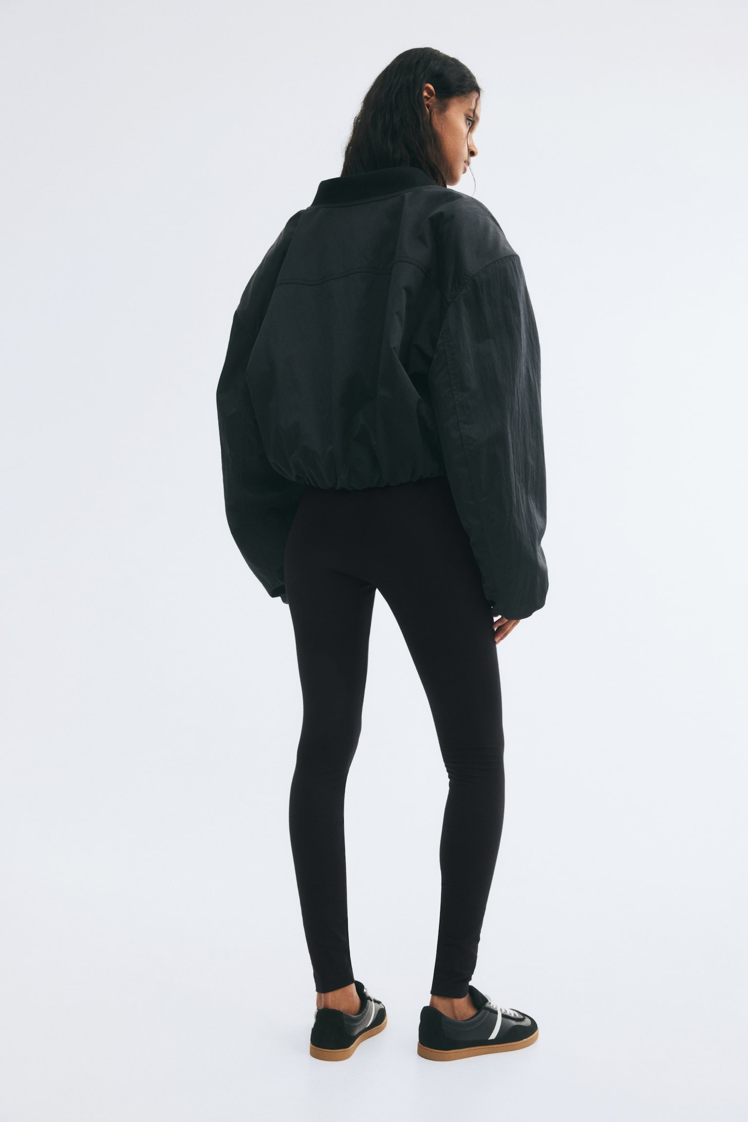 Женские леггинсы H&M Cotton, цвет: Чёрный — фото 4