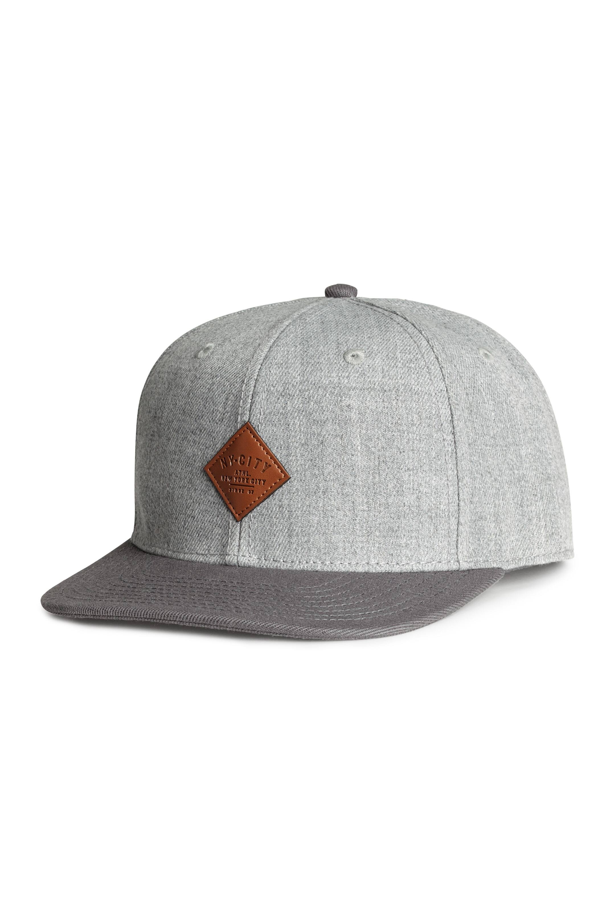 View larger image: Twill cap - Grey marl - Men | H&M GB 1