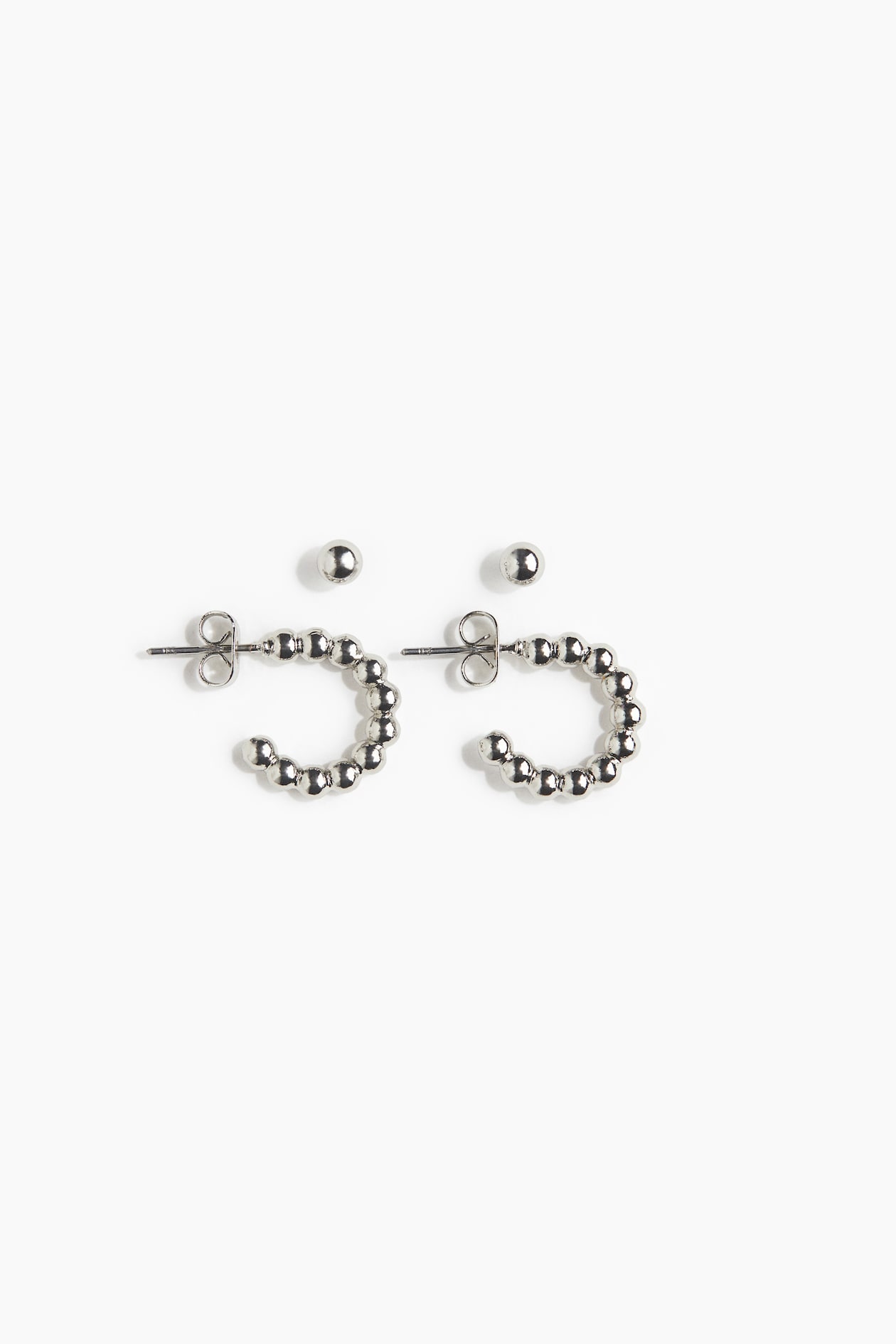 Lot De 2 Paires Boucles D'oreilles Créoles Unisexe Forme Croix Et Plume - Acier Inoxydable Titane, Style Vintage
