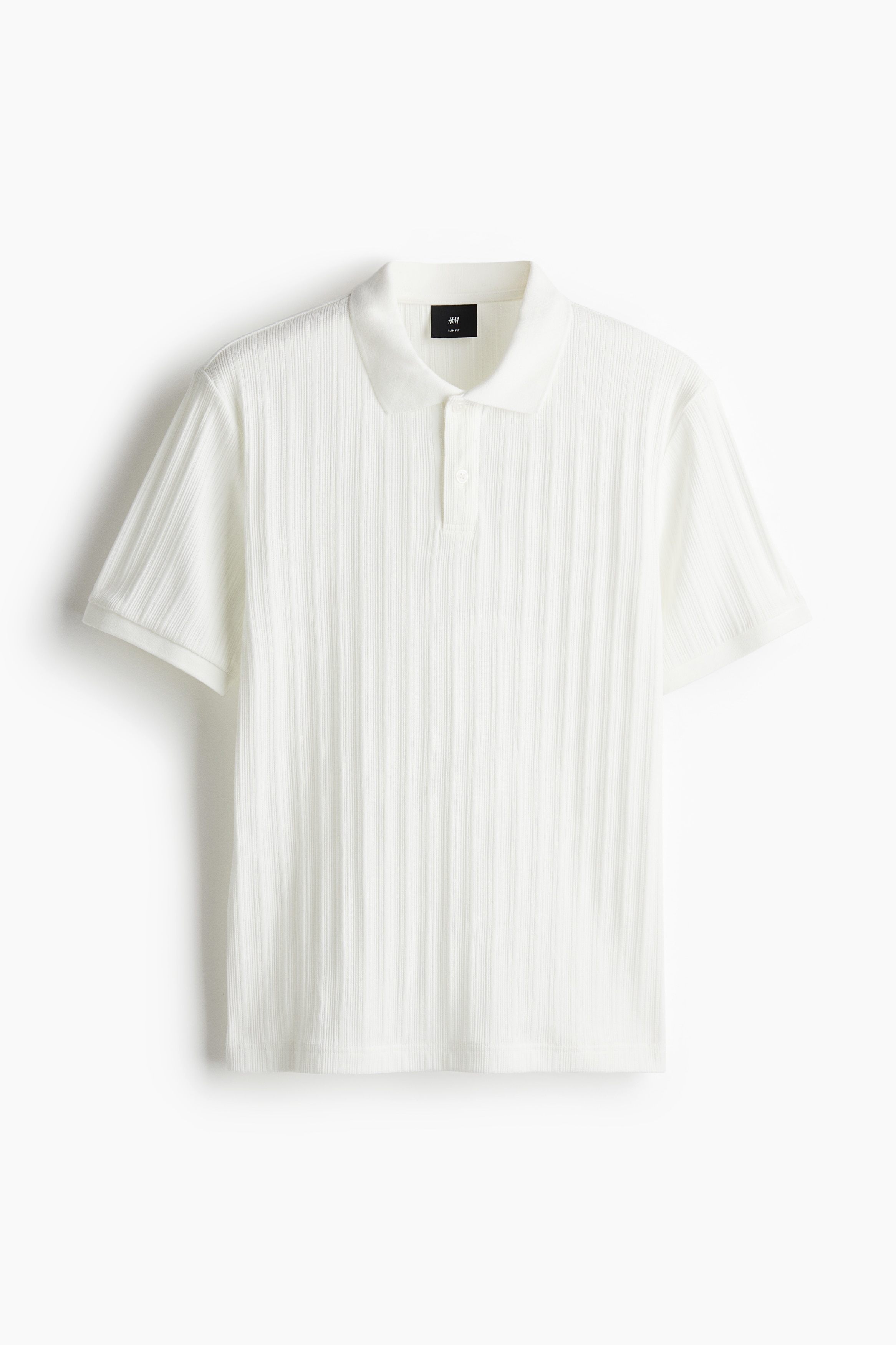 Slim-Fit Textured Jersey Polo Shirt - Cream/Dark beige/Green