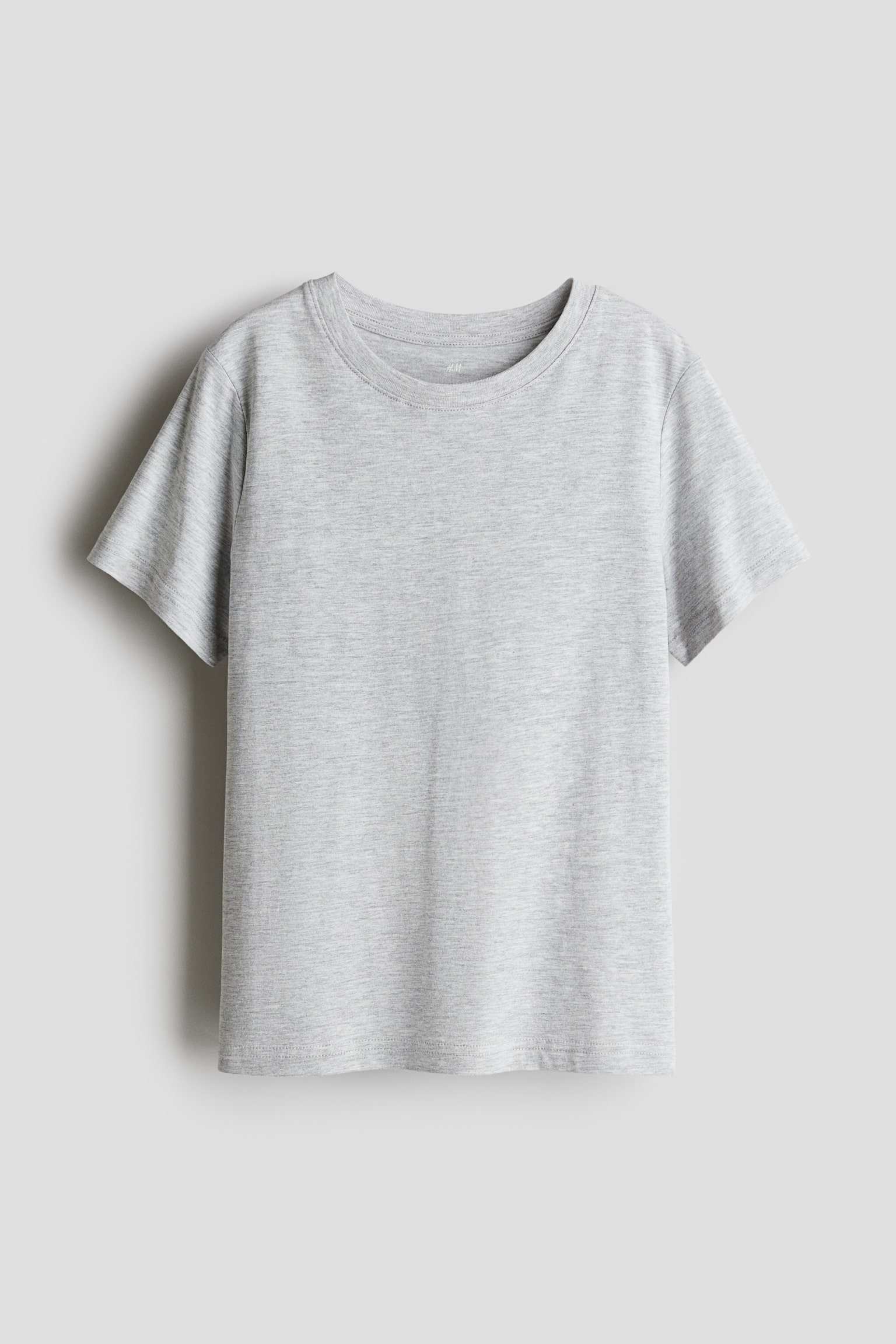 Cotton T-shirt - Grey marl/White/Black/Mole/Navy blue - 1