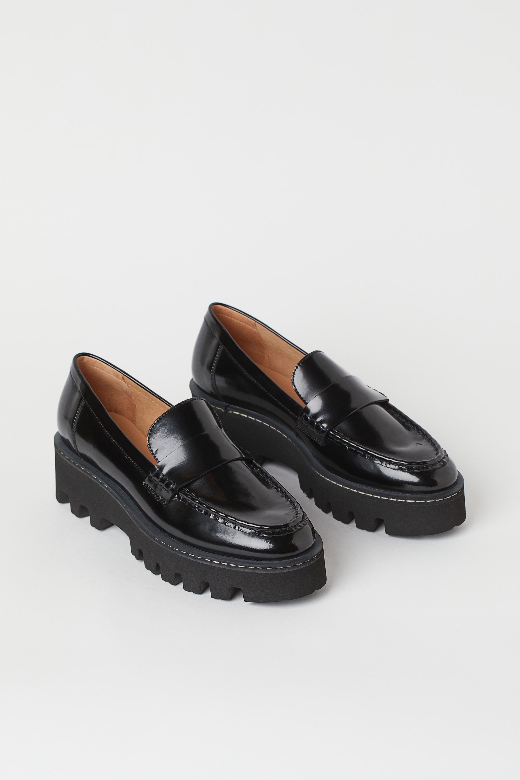 Chunky loafers - Low heel - Black - Ladies | H&M GB