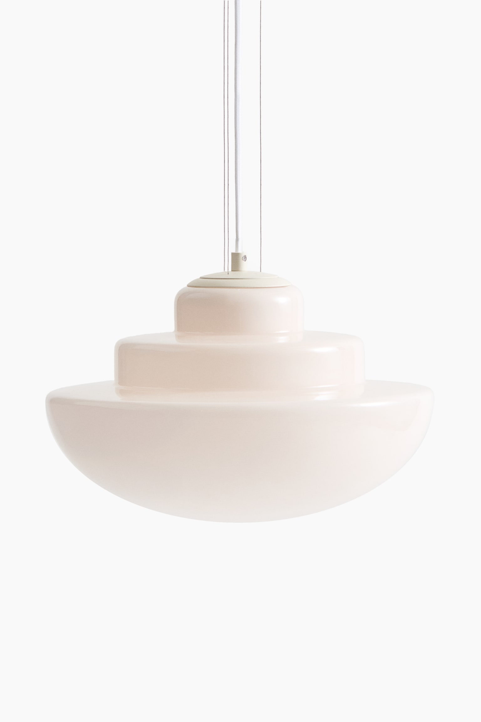 Glass pendant light - White