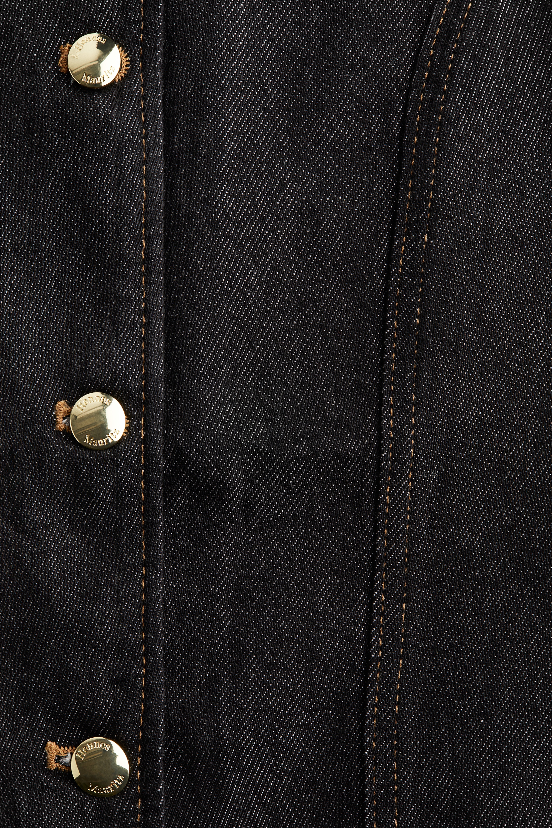 Tailored denim waistcoat