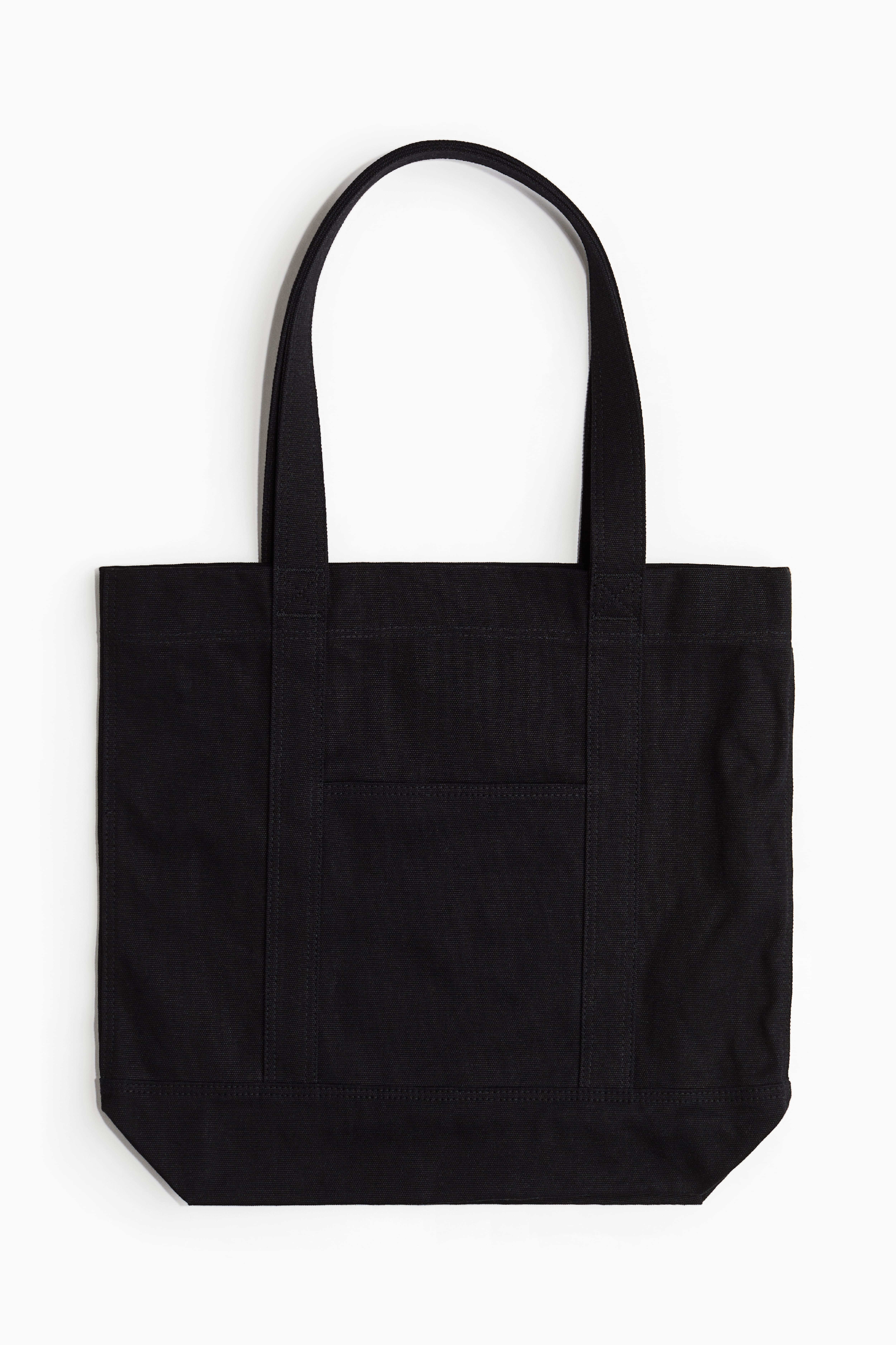 Black canvas tote bag sale