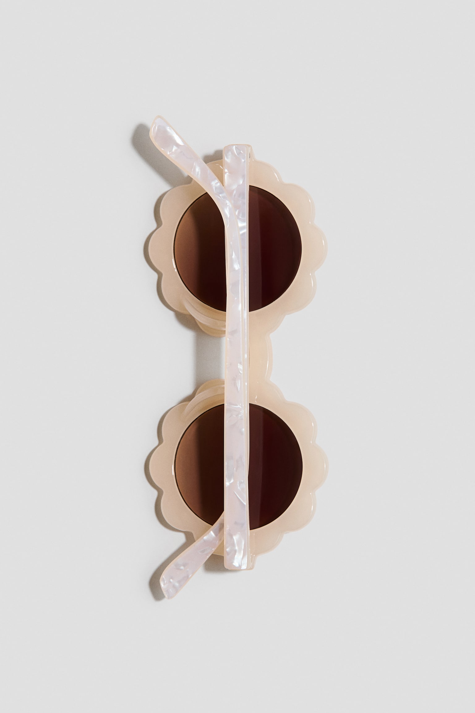 Okulary przeciwsłoneczne w kształcie kwiatów - Biały/Kwiaty/Różowy/Brokat/Różowy/Kwiaty - 2