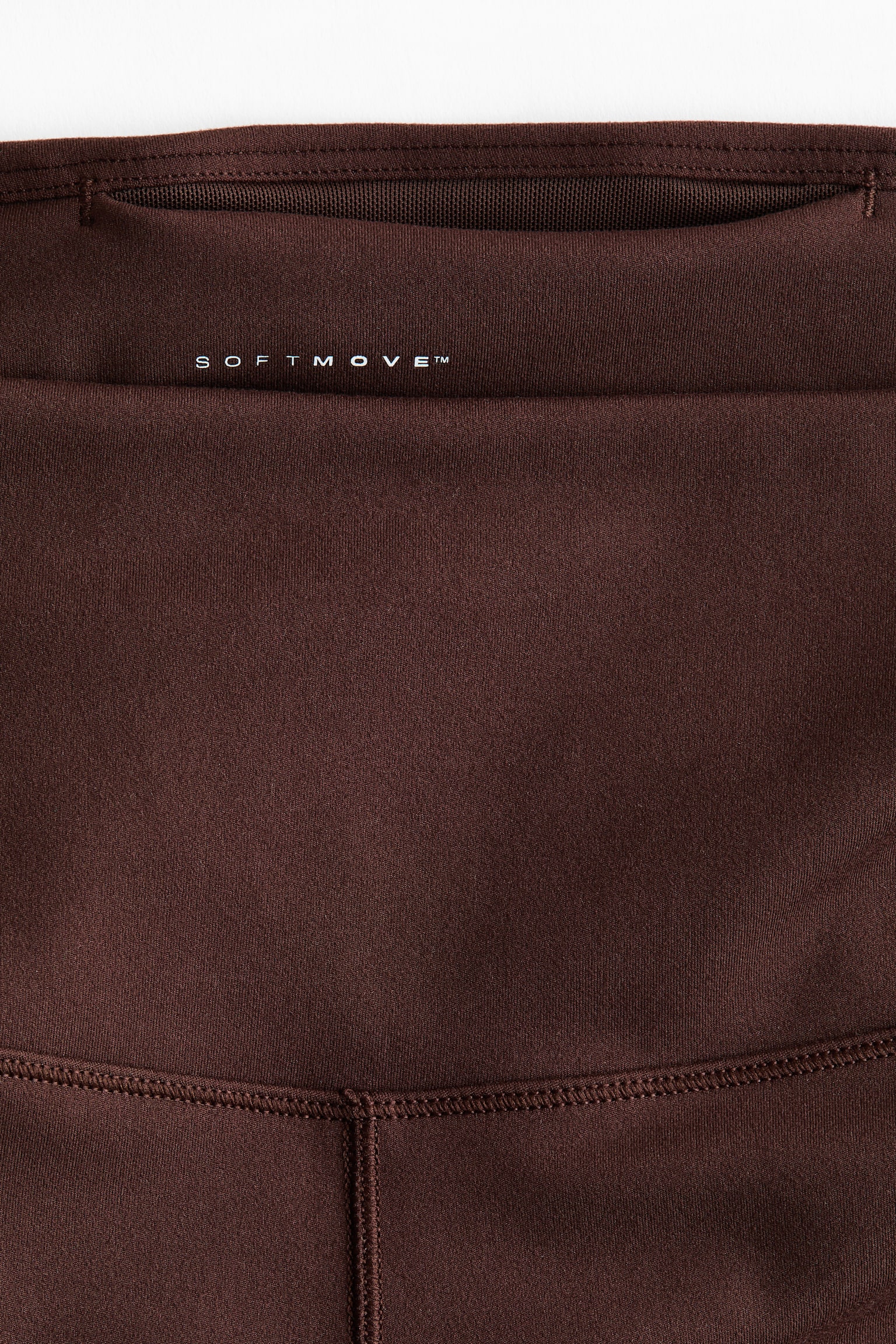 Wide sports leggings with SoftMove™ - Sıcak kahverengi/Siyah/Koyu kil grisi - 7