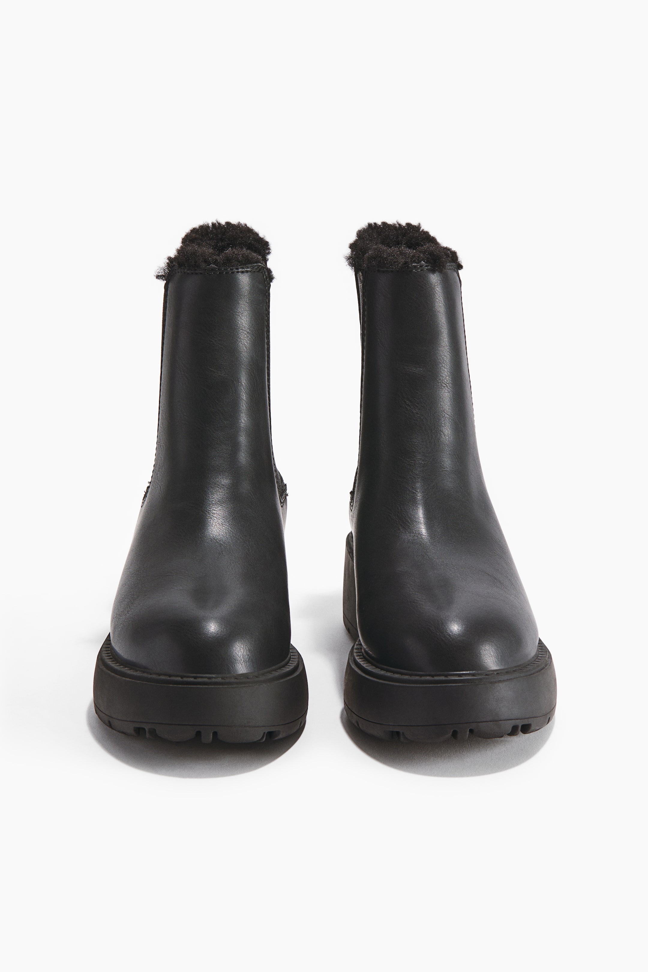 View larger image: Warm-Lined Chelsea Boots - Black - Ladies | H&M US 2