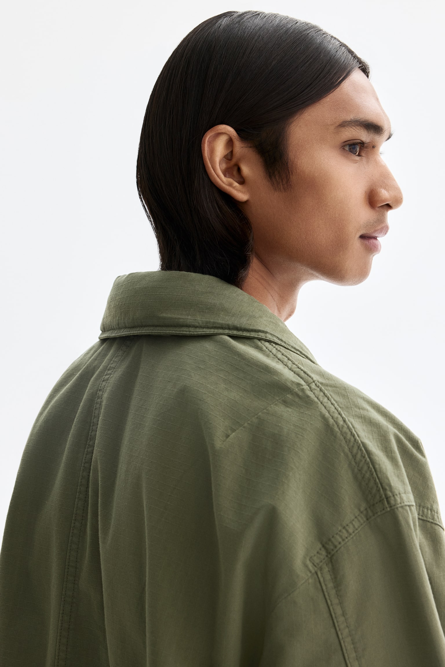 Cargo jacket - Khaki green/Black - 3
