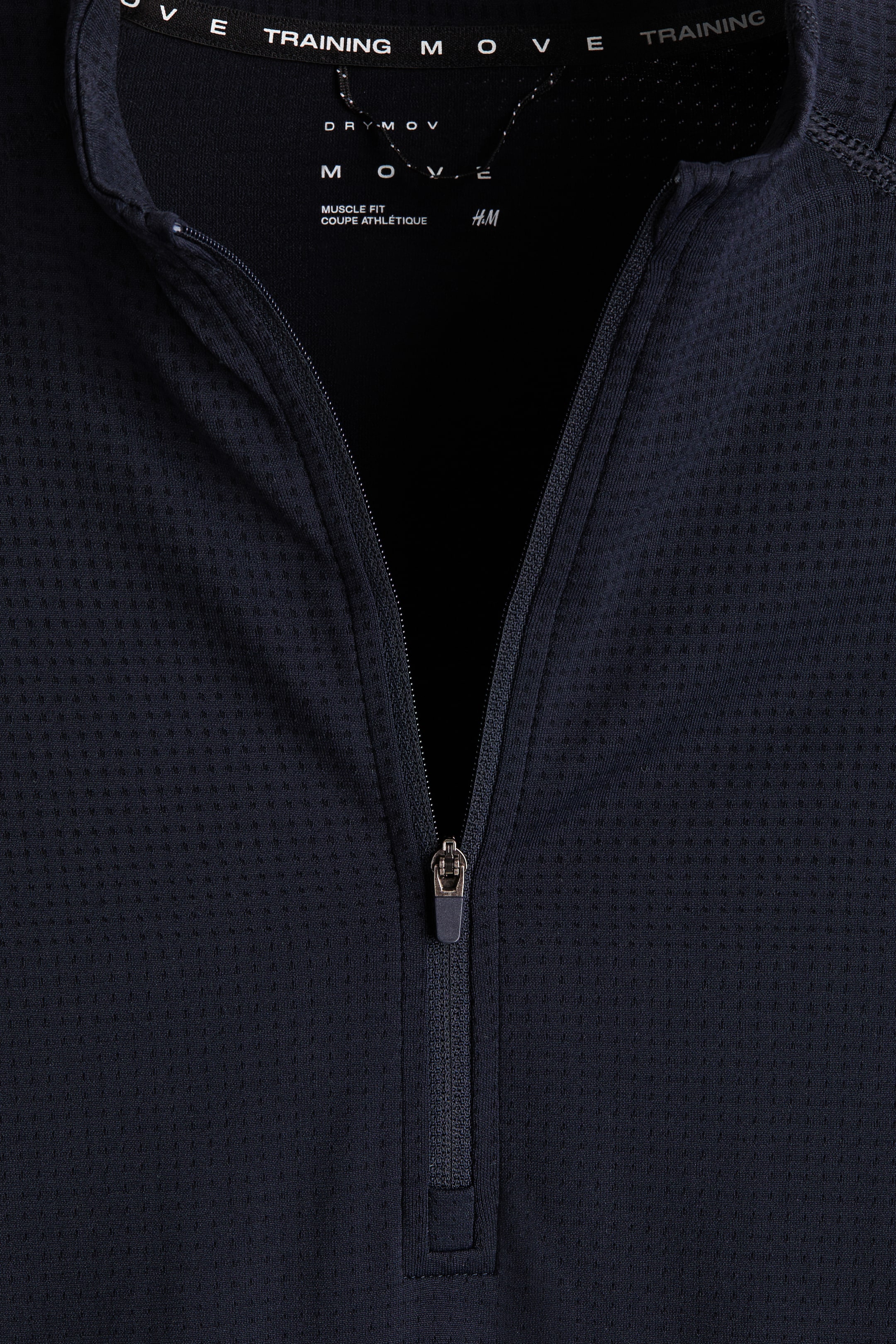 Muscle-Fit Half-Zip Sports Shirt with DryMove™