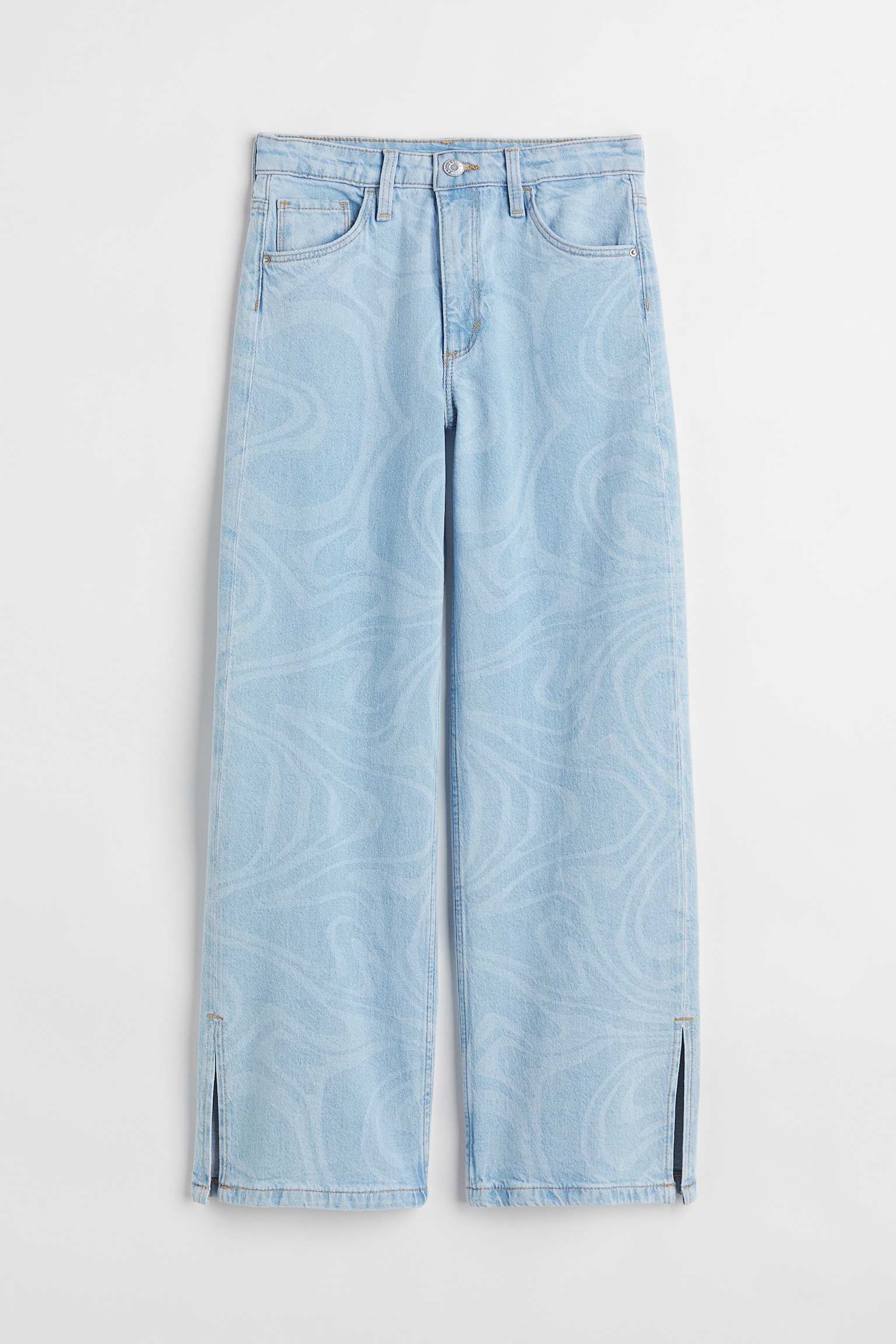 Wide Fit Jeans - Light denim blue/Pattern/Pale denim blue - 1