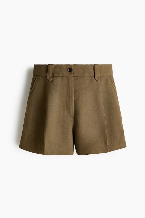Женские шорты H&M Pleat-Front Shorts