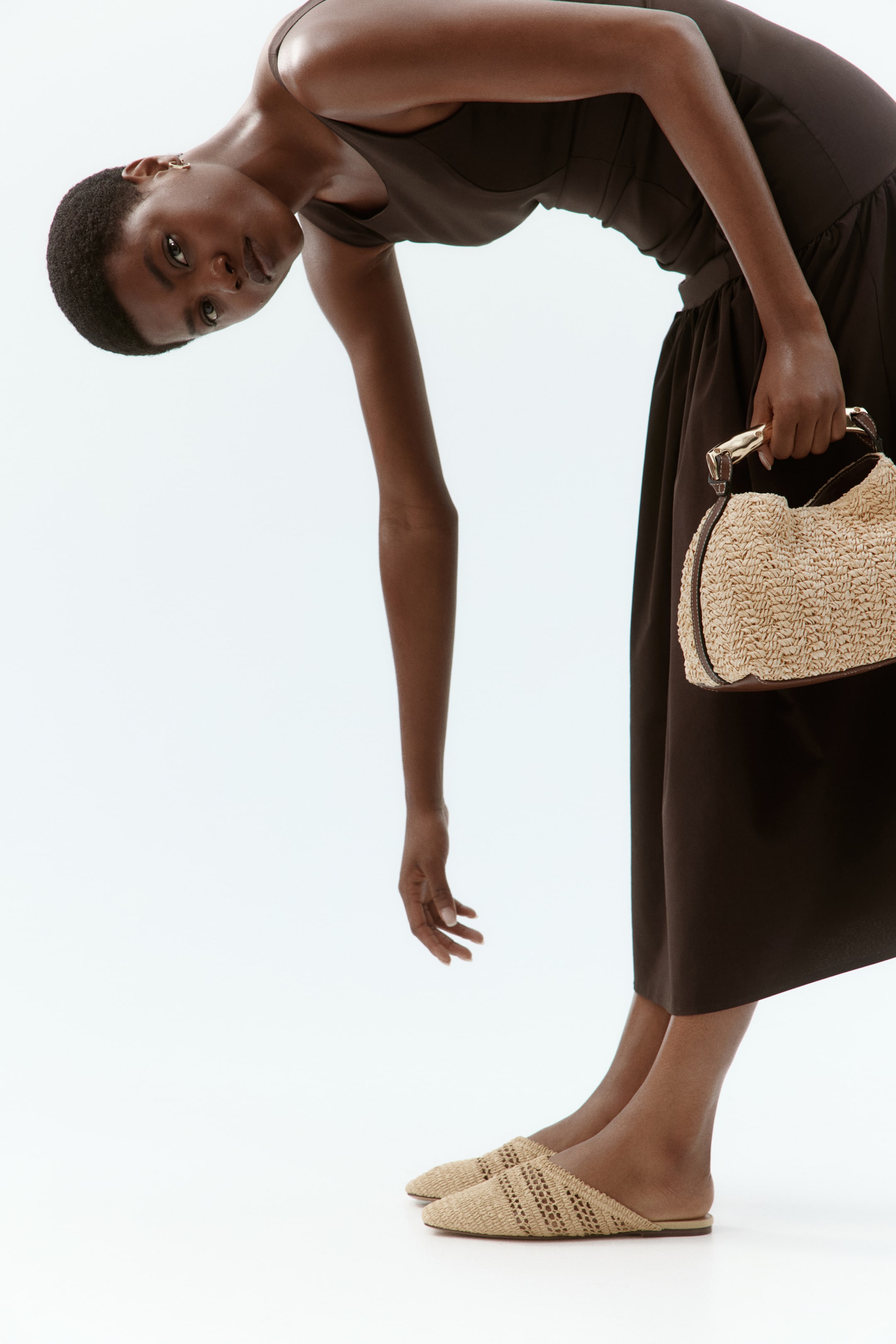 Sac à main avec poignée en métal