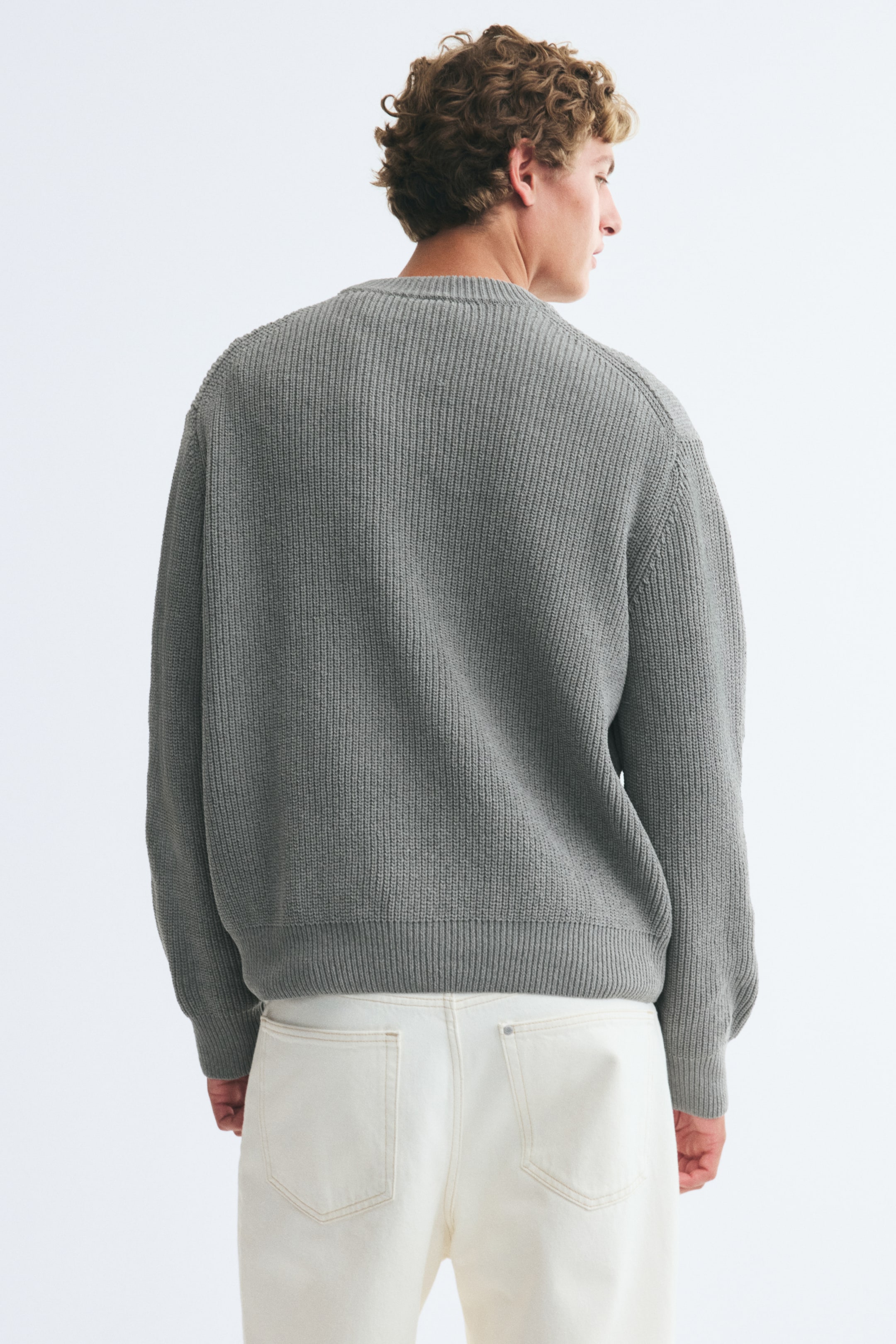 Relaxed-Fit Rib-Knit Sweater