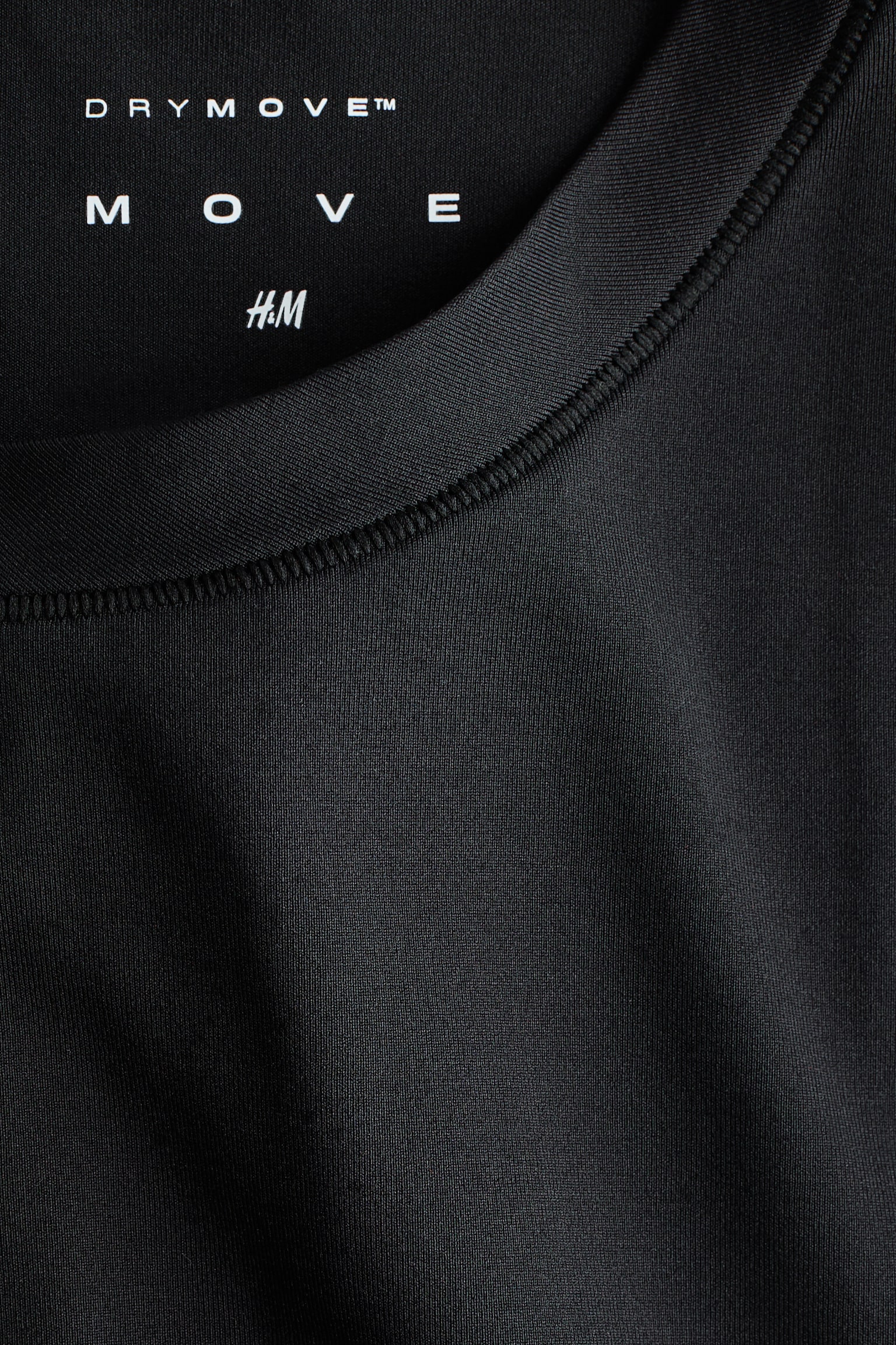 Женская рубашка H&M Move Sports with DryMove™, цвет: Чёрный — фото 7