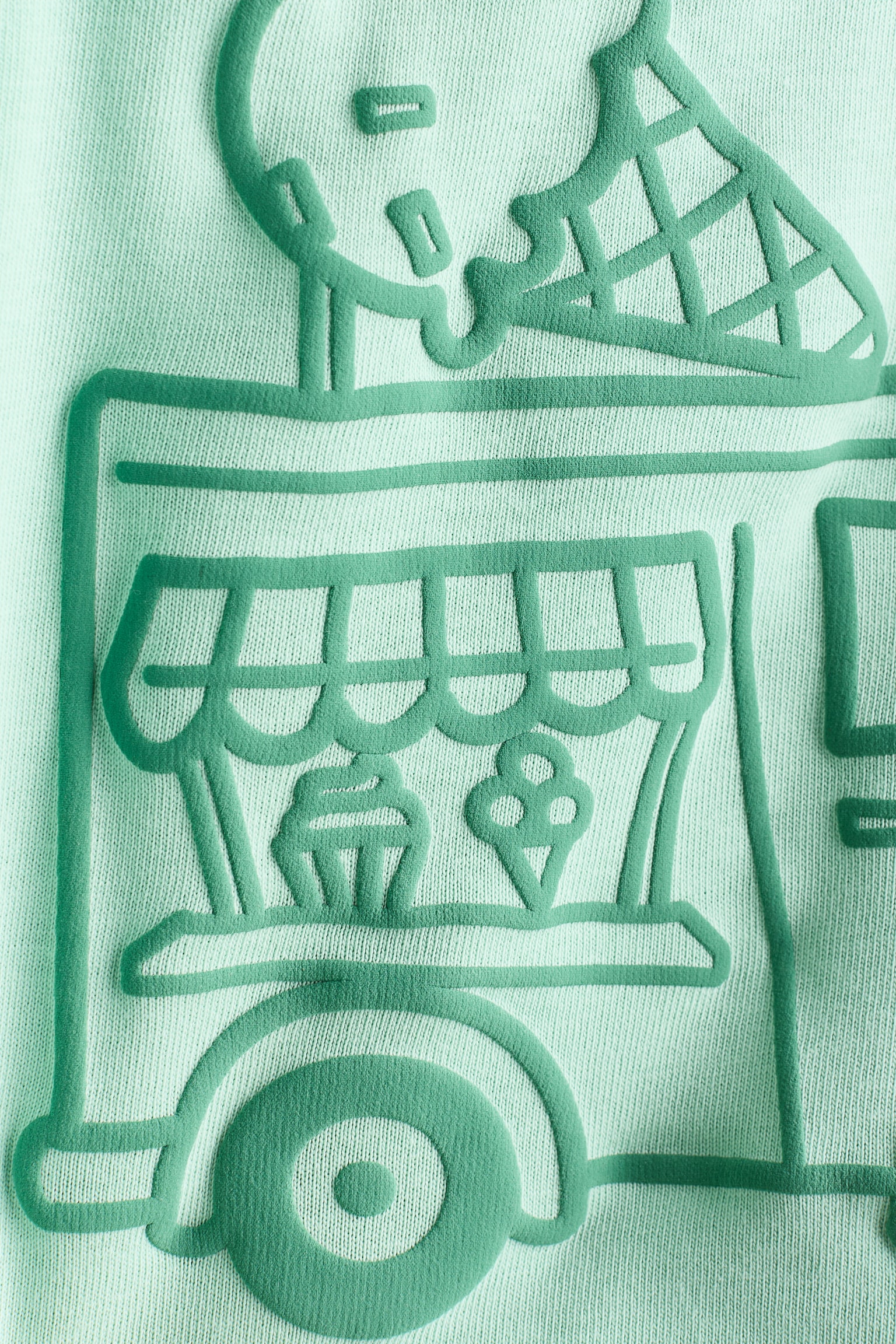 Printed T-Shirt-Light green/Gelato - 2