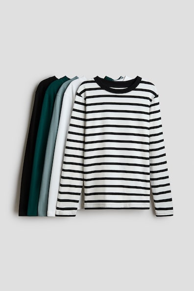 長袖コットンTシャツ 5枚セット