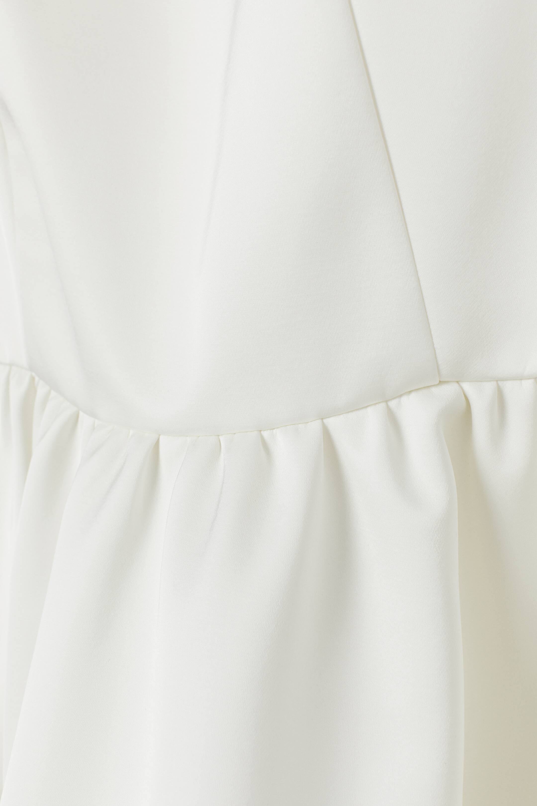 Zobacz większy obraz: Krótka sukienka z satyny - Biały - ONA | H&M PL 2