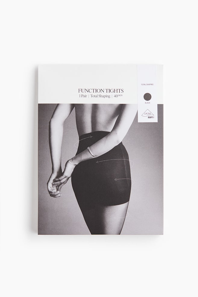 Total Shape Tights 40 Denier with Lycra® - Black - 1