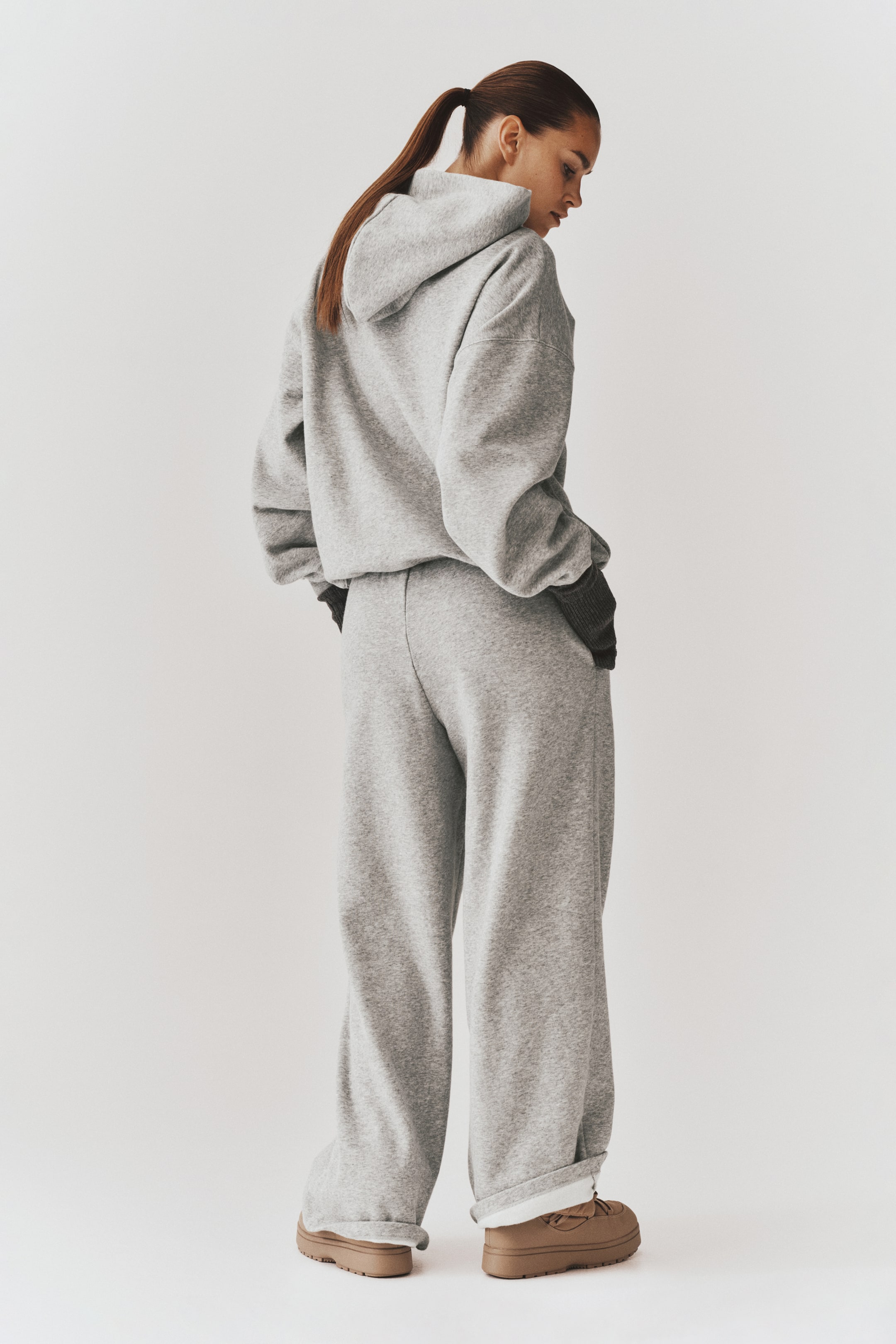 Wide-Leg Sports Joggers