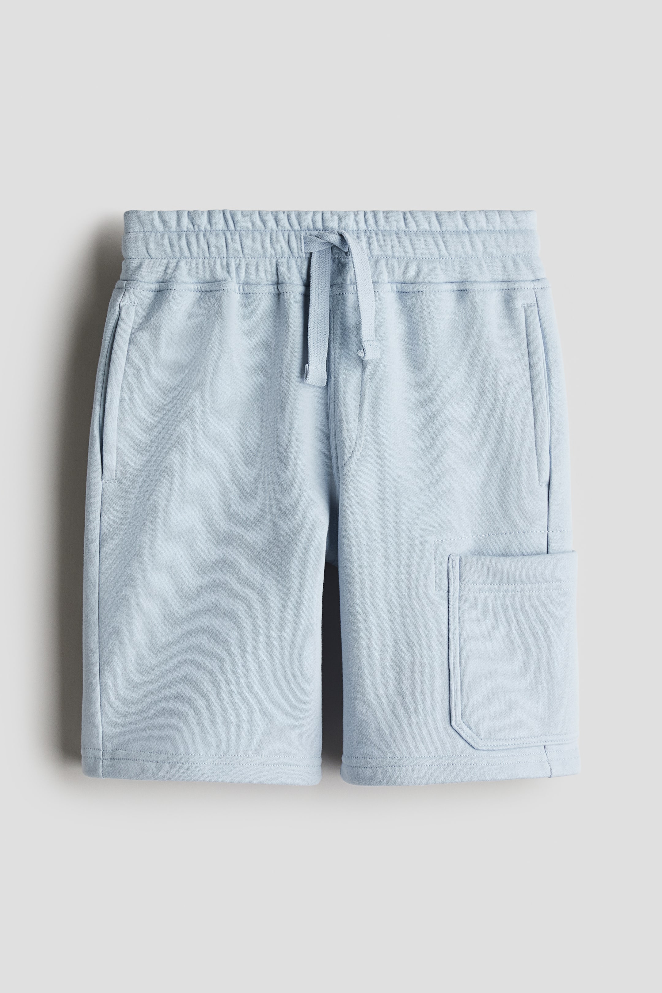 Brushed-Inside Cargo Sweatshorts