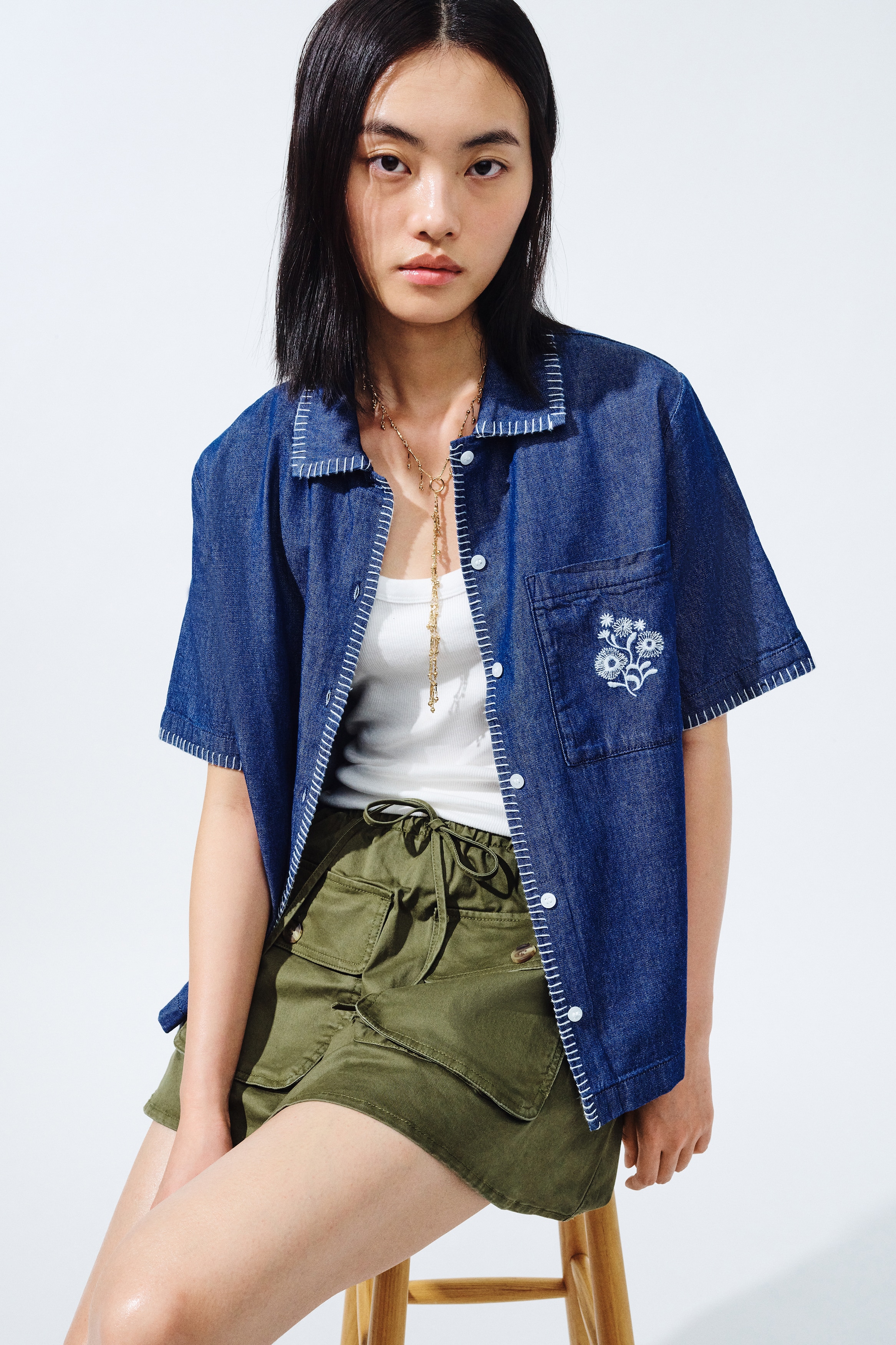 レディース デニムシャツ | H&M JP レディース デニムシャツ | H&M JP