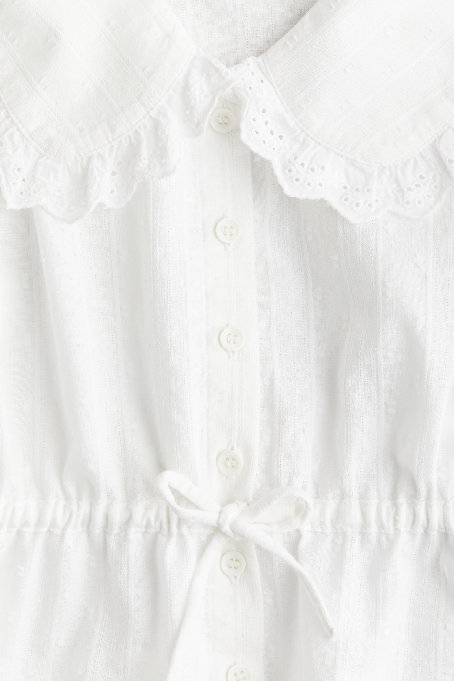 Blouse péplum volantée - Blanc/Rose poudré - 2