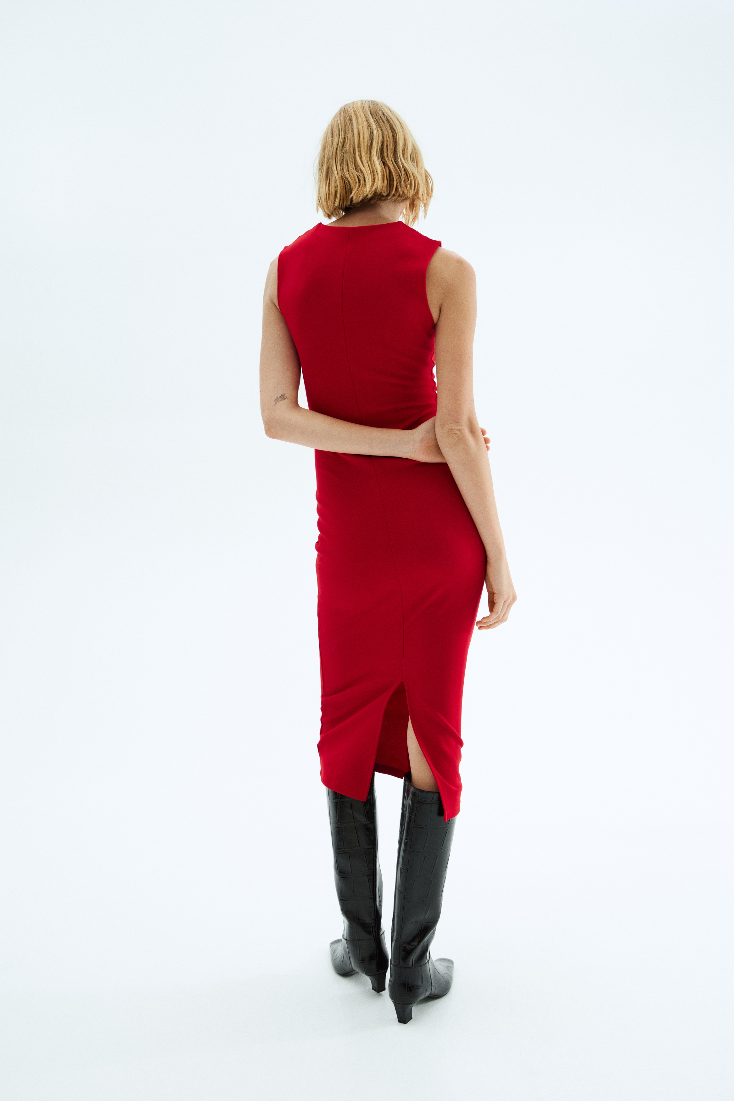 h&m bodycon dress red Magenta Pink Rhinestone Mesh Plus Size Mini Dress – VacationGrabs