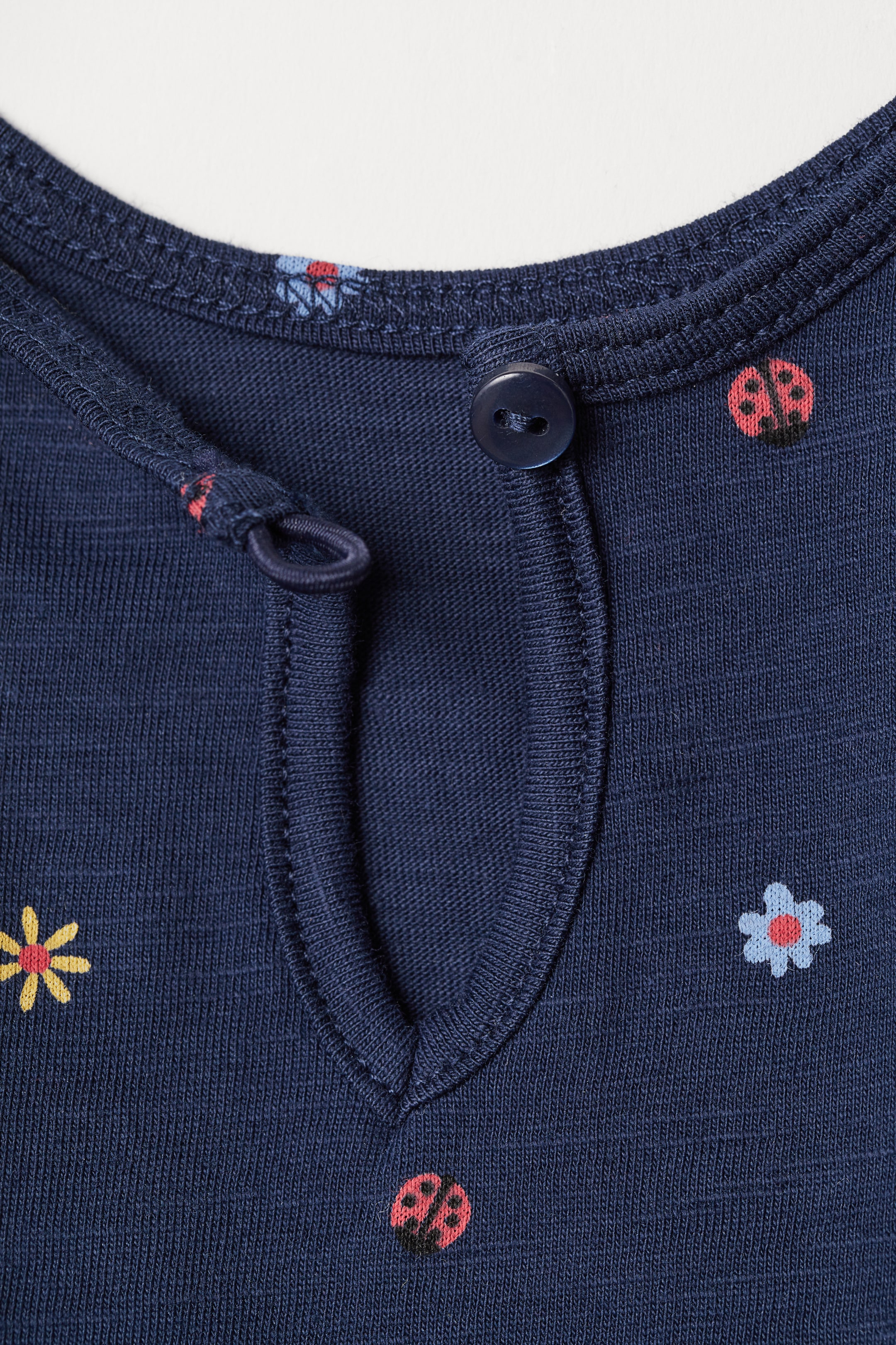 Agrandir l'image: Robe en coton à motif - Bleu foncé/fleurs - ENFANT | H&M FR 2