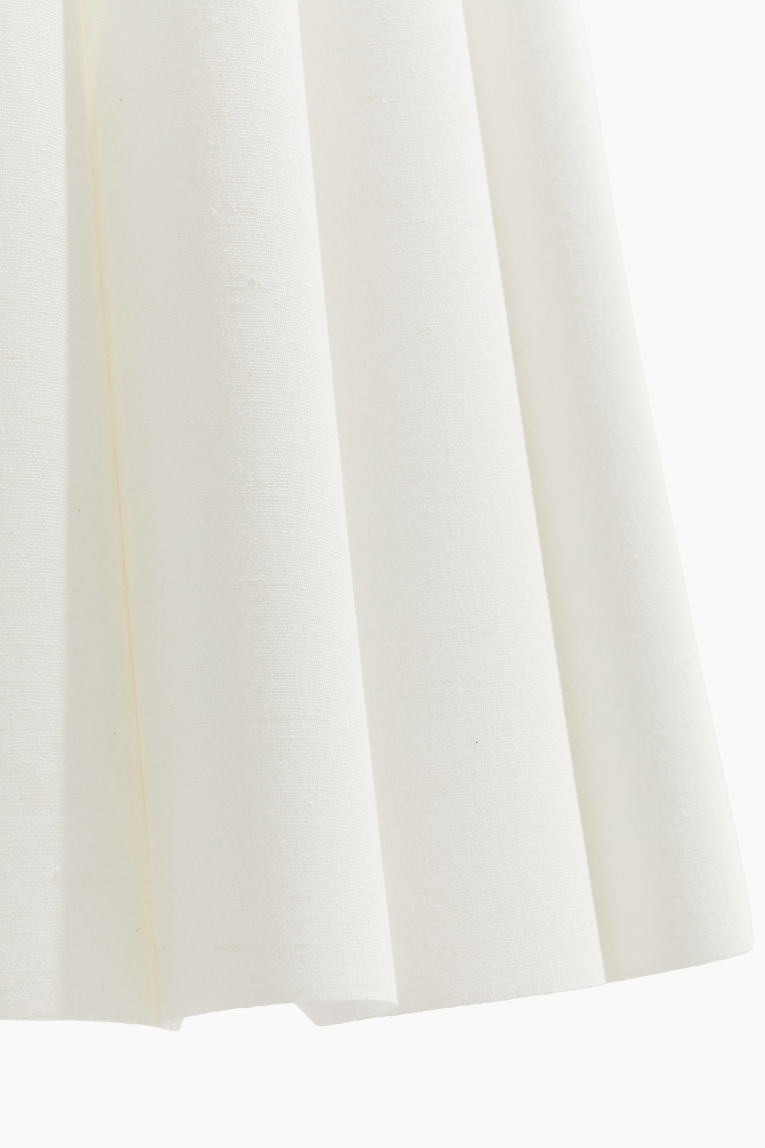 Pleated cotton lamp shade - White - 3