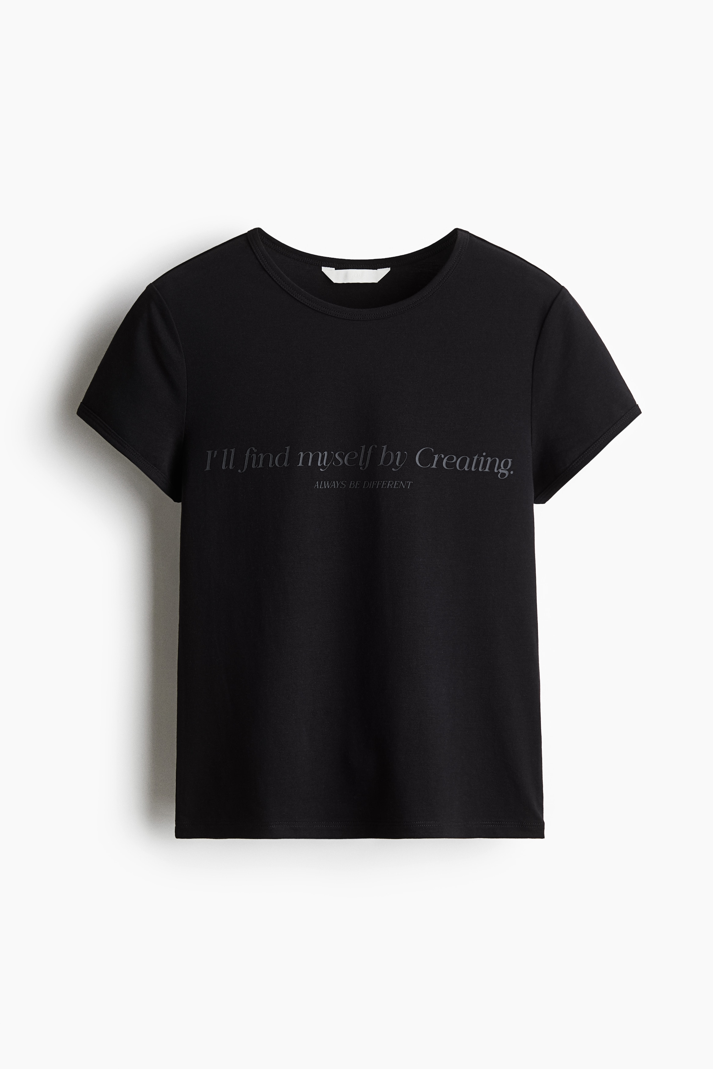 Text-Motif T-Shirt - Black/Creating/Light gray melange/Specialist/White/New Me