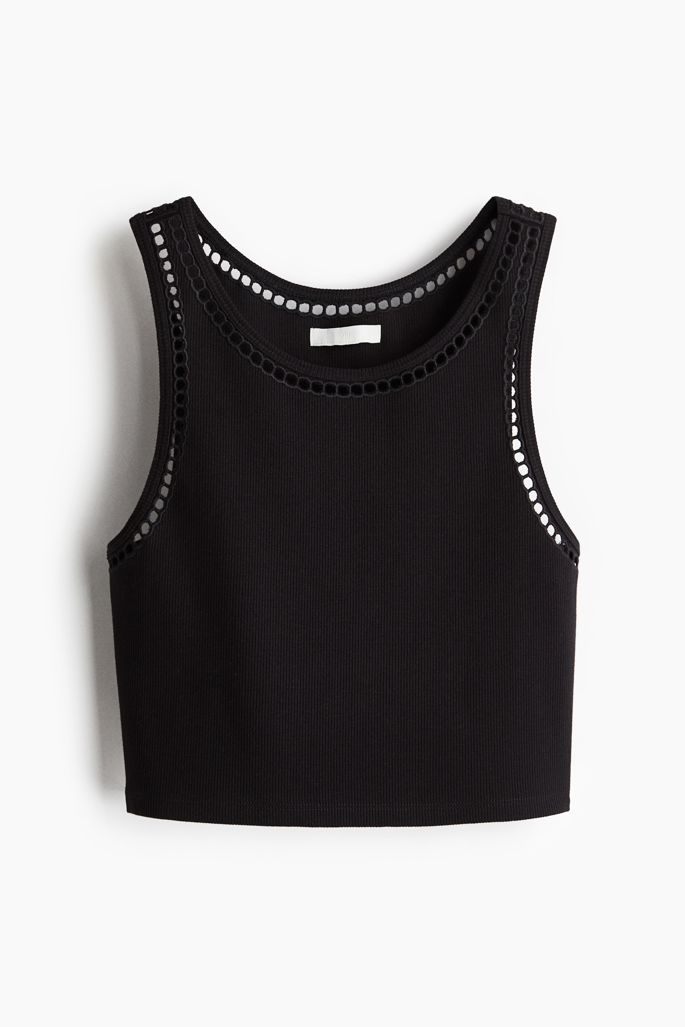 Top corto sin mangas - Negro/Verde/Blanco/Beige claro