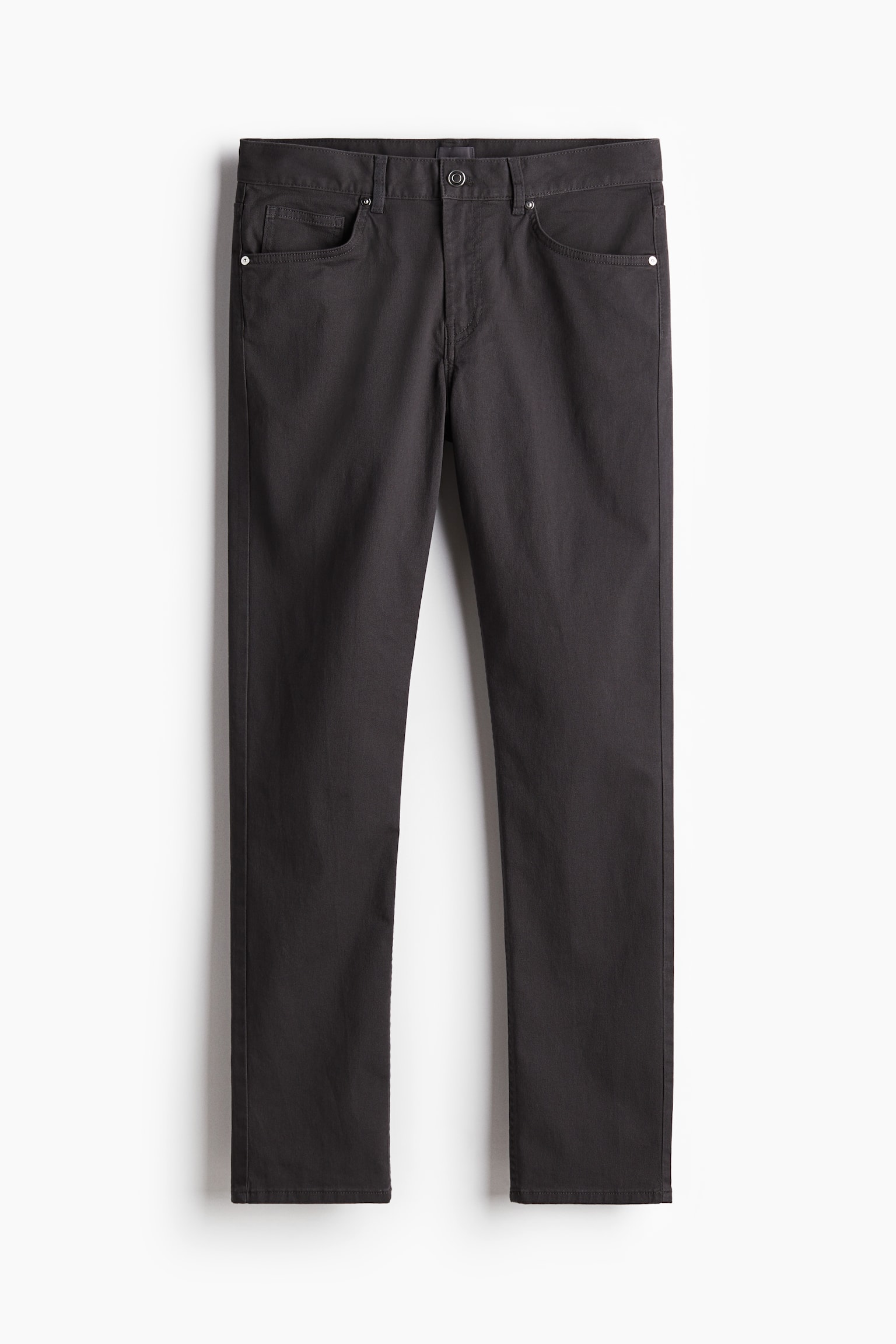 Slim Fit Cotton twill trousers - Dark grey/Black/Light beige/Khaki green/Navy blue/Grey/Beige/Cream - 2