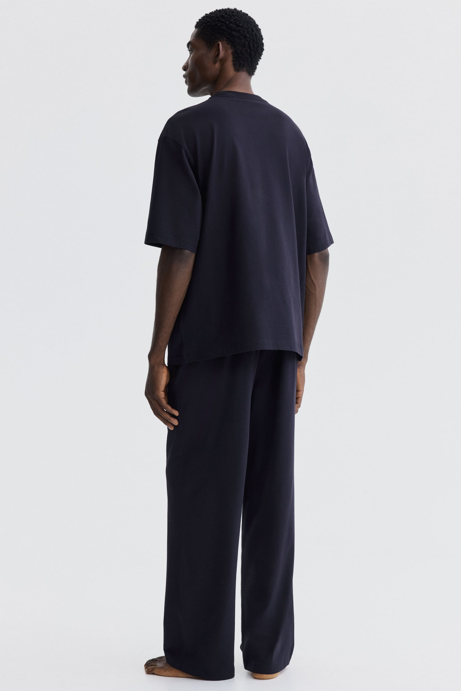 Jersey pyjamas - Navy blue/Dark brown - 4
