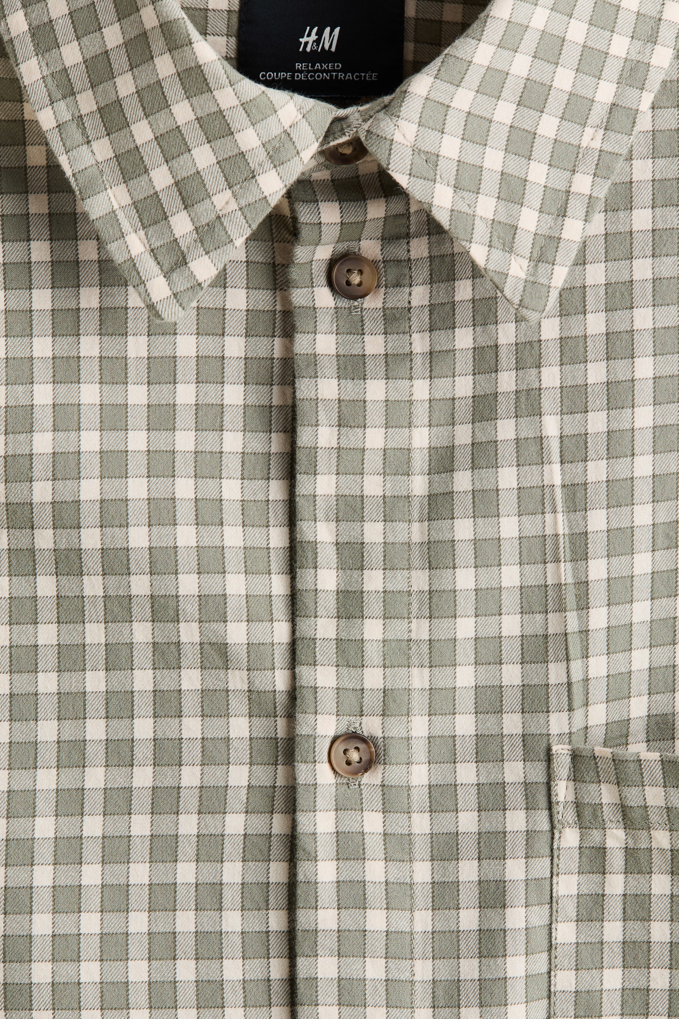 Chemise à manches courtes décontractée en coton