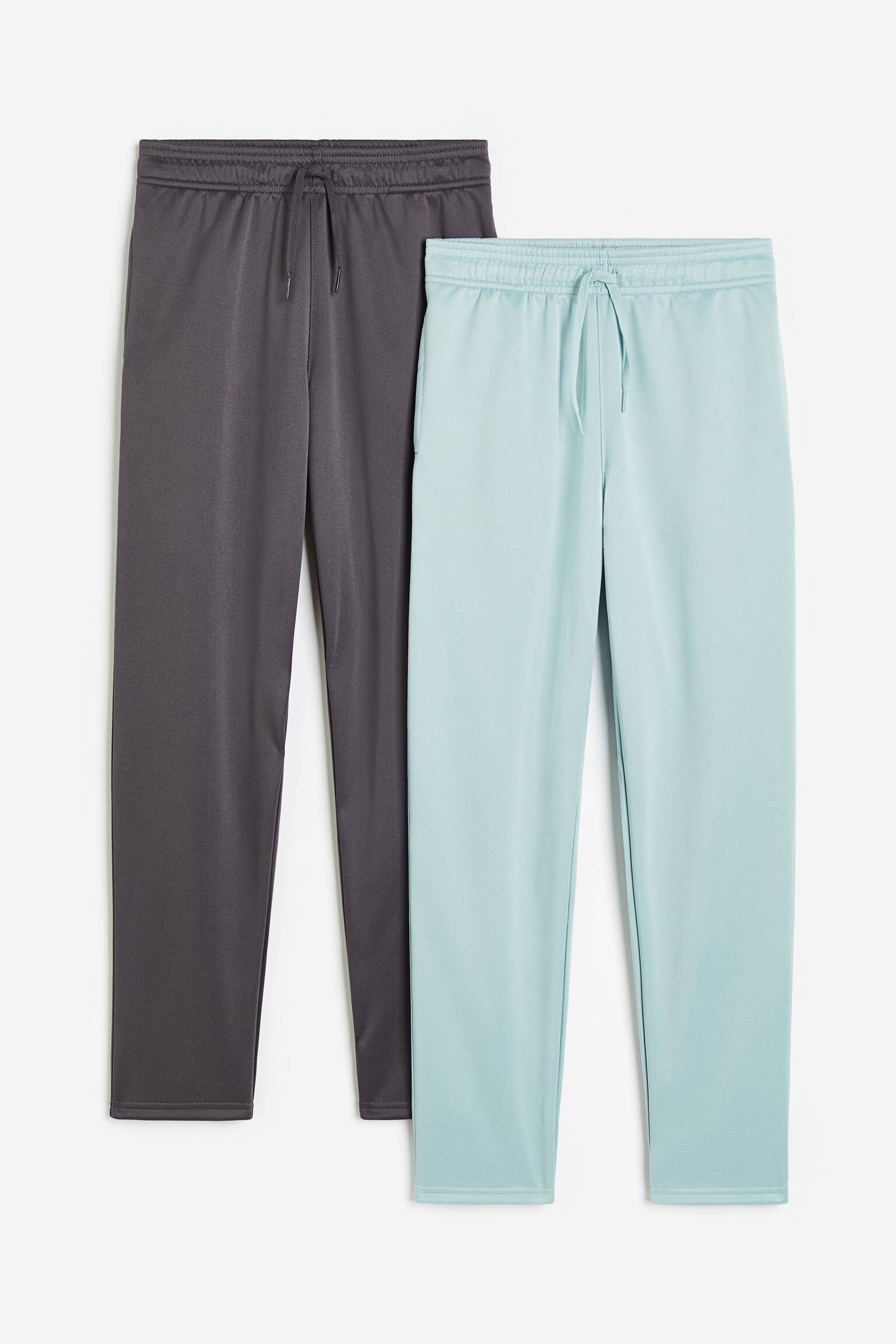 2-pack Activewear Pants In DryMove™ - Dark grey/Light turquoise/Black/Black/Navy blue/Dark grey - 1