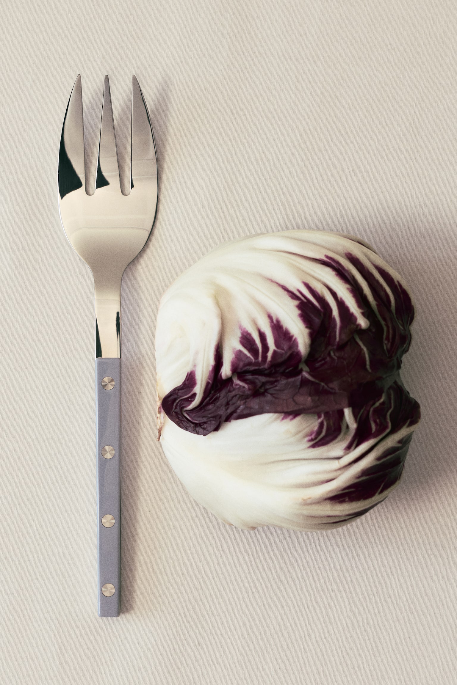 Spatule din oțel inoxidabil pentru salată - Albastru-prăfuit deschis/Negru/Bej-deschis - 1