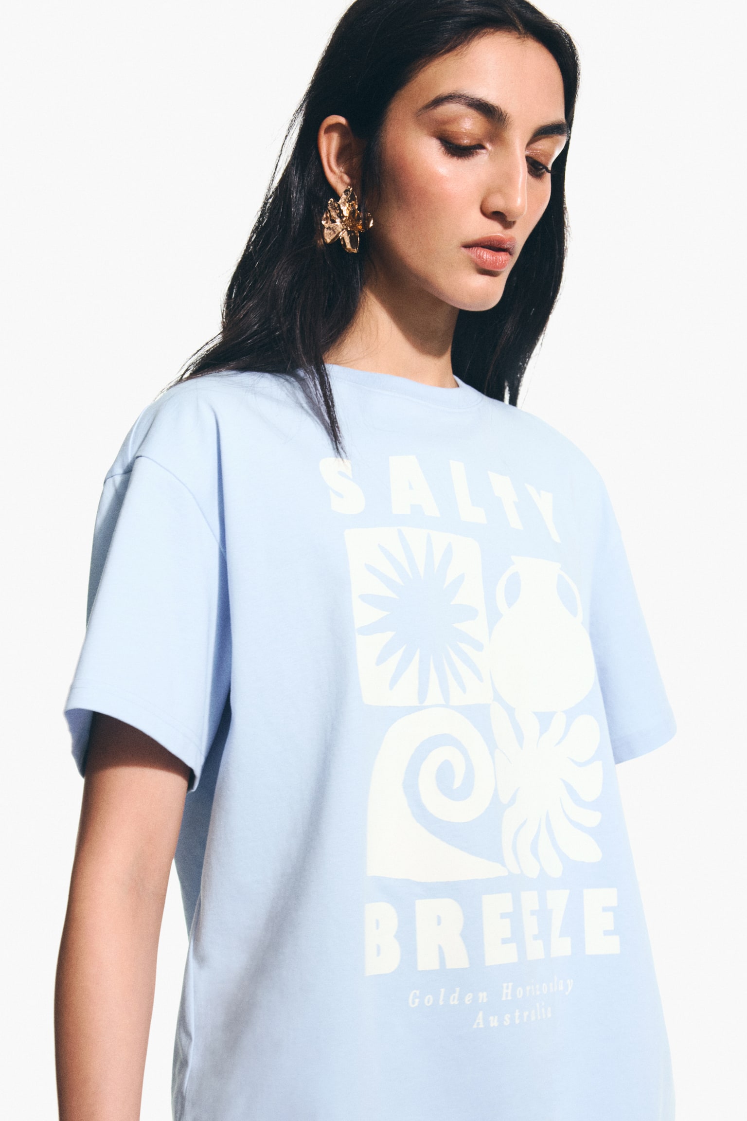 Printed T-shirt - Azul claro/Salty Breeze/Crema/Sol de Verano - 3