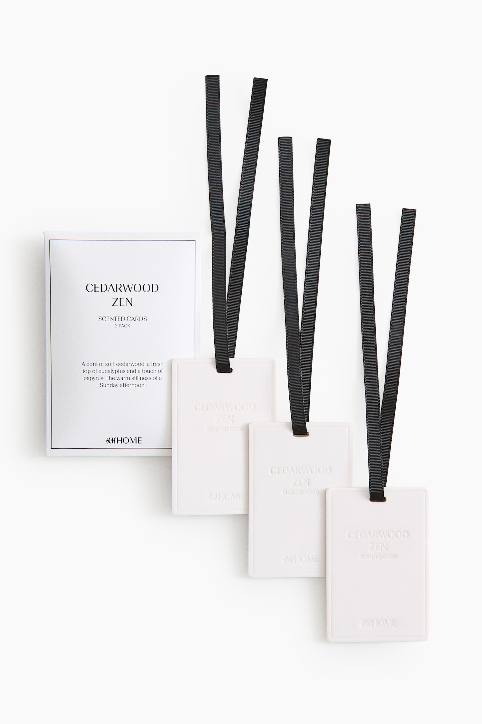 Cartoncini profumati 3 pezzi - Cedarwood Zen/Yuzu Blossom/Velvet Pistachio/Sundried Linen/Sublime Patchouli