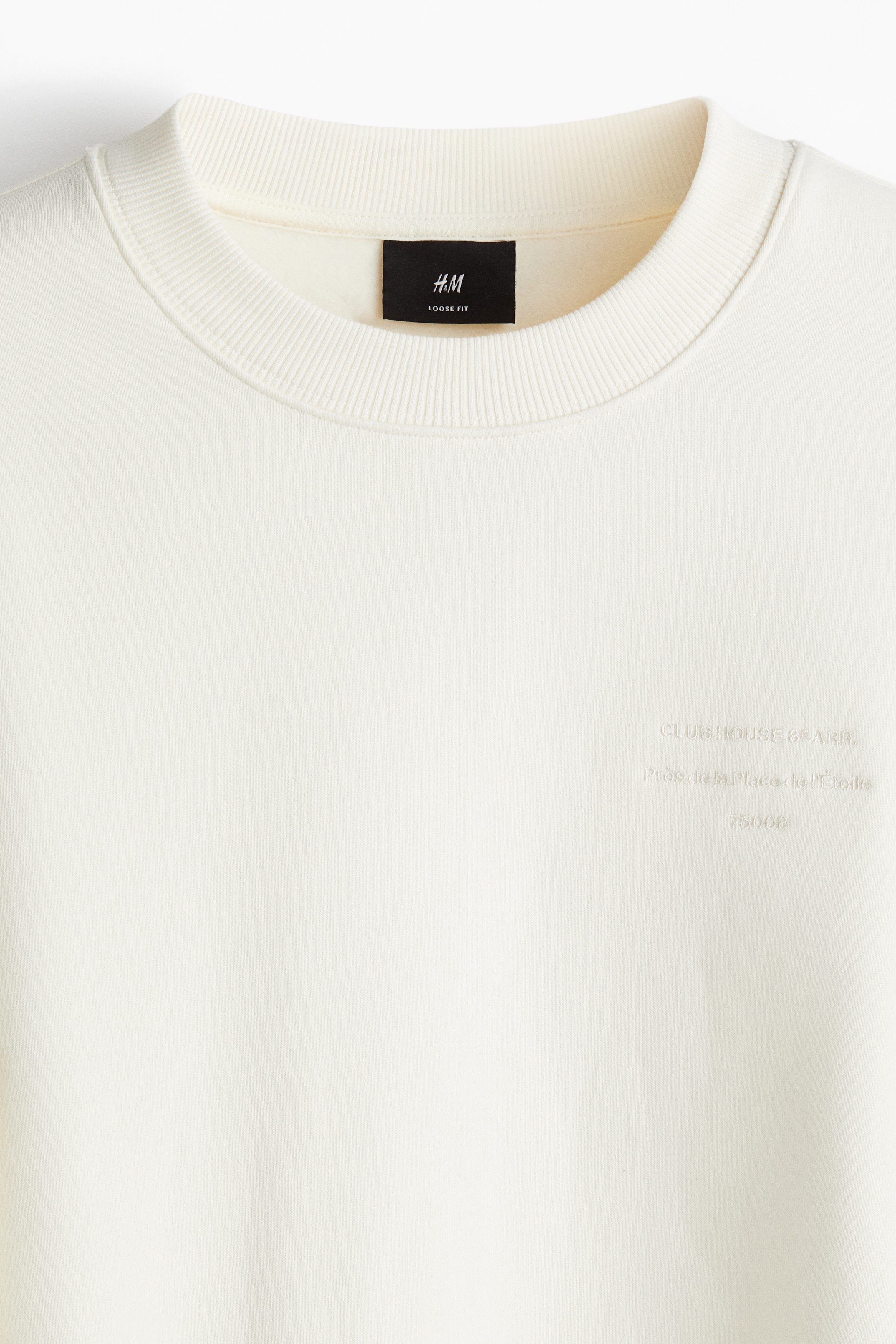 Men's White/Club House Regular-Fit Printed Sweatshirt | H&M US