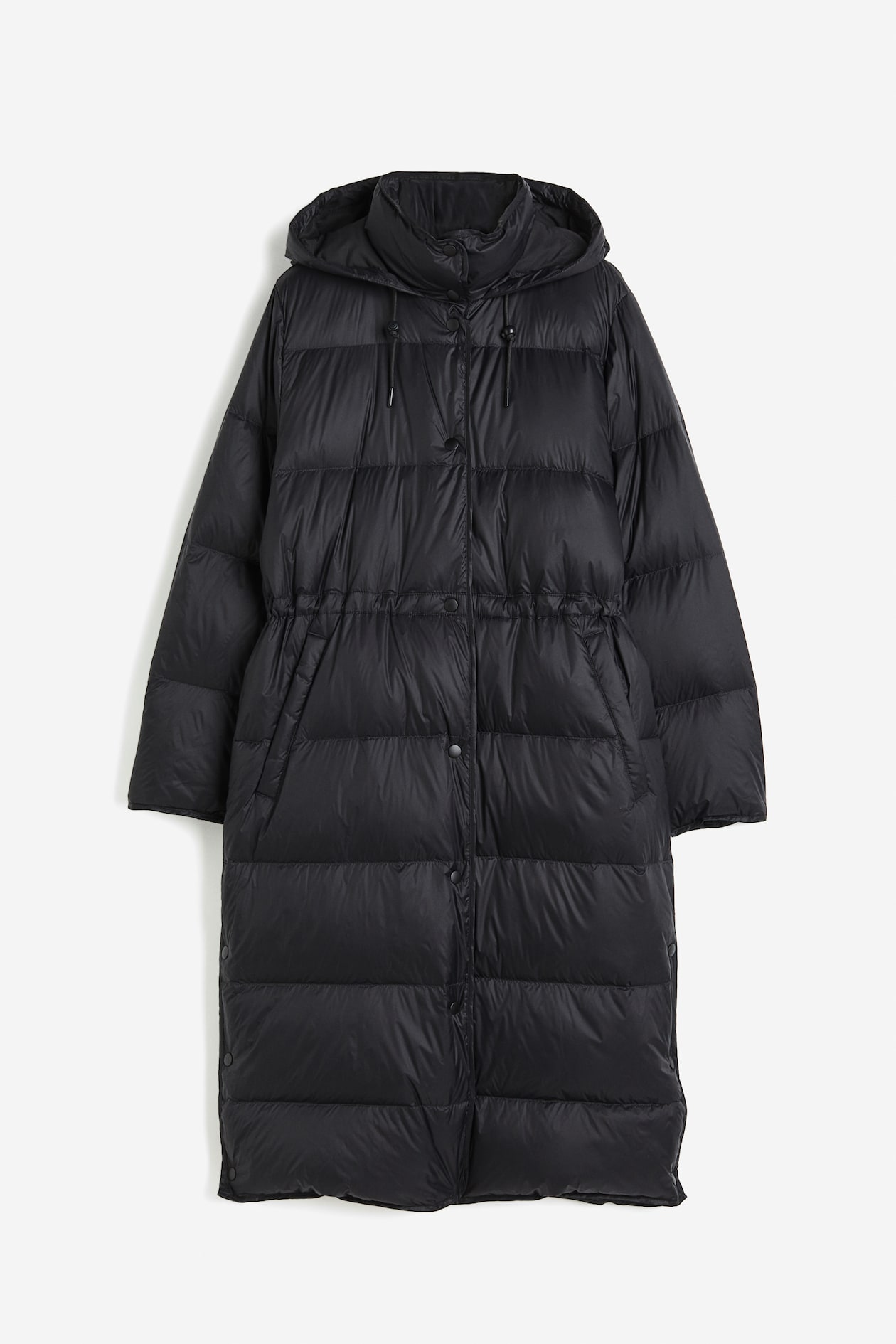 H&m Womens Long Puffer Jackets H&M Puffer Jacket, Long Sleeve - Main Image